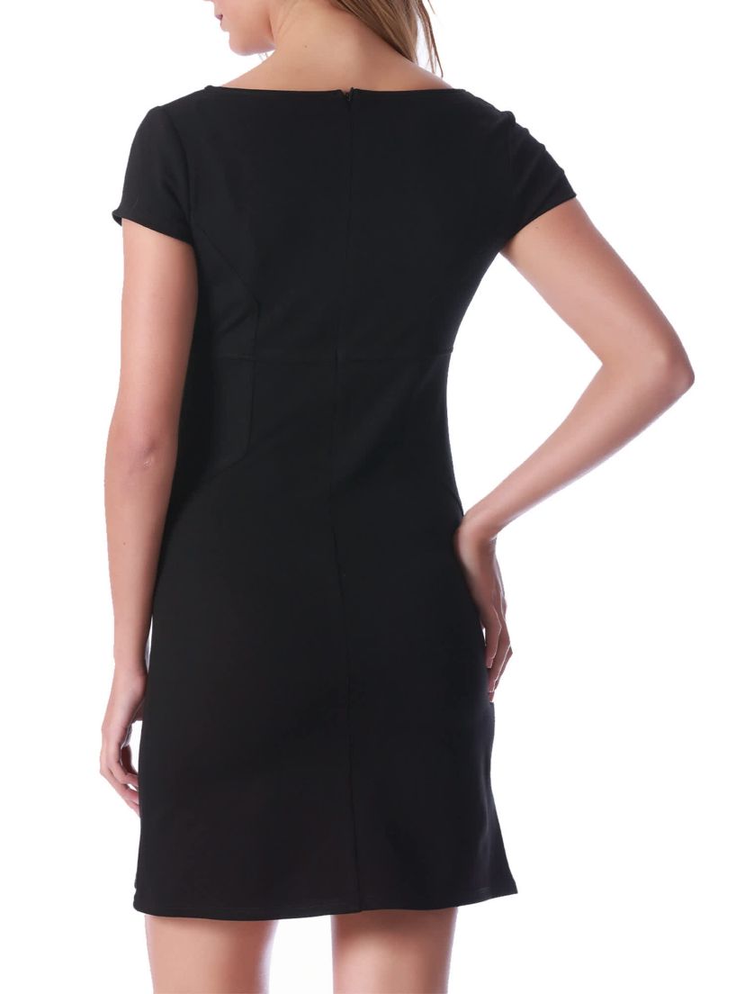 Cap sleeve squre neck mini dress