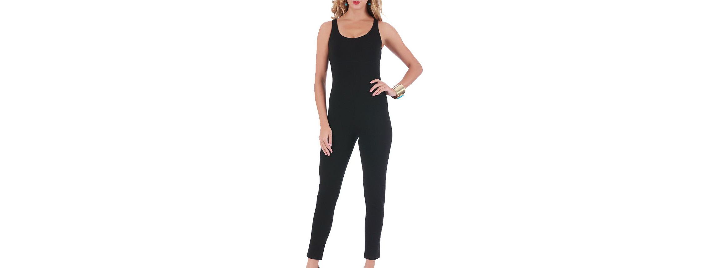 Empire waist full length bodysuit