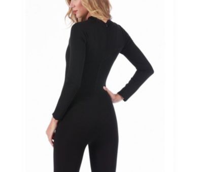 Mock neck full body jumpsuit