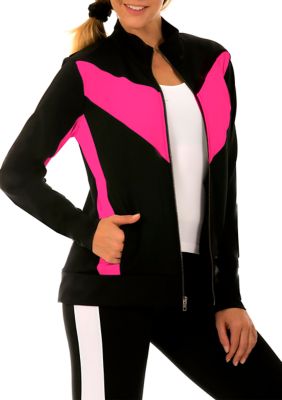 Color Block Zip-up Jacket