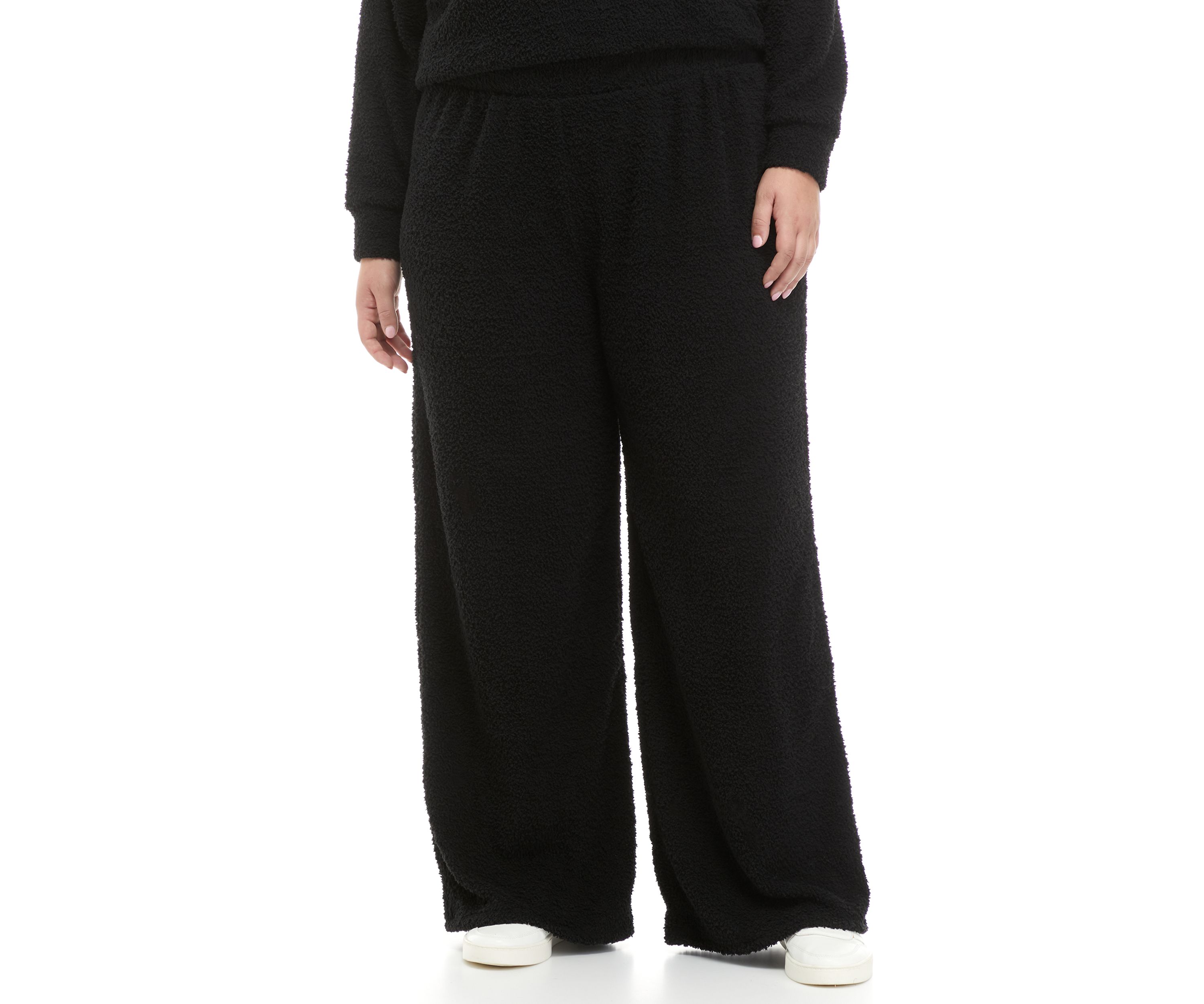 Plus Size Pull On Wide Leg Pants