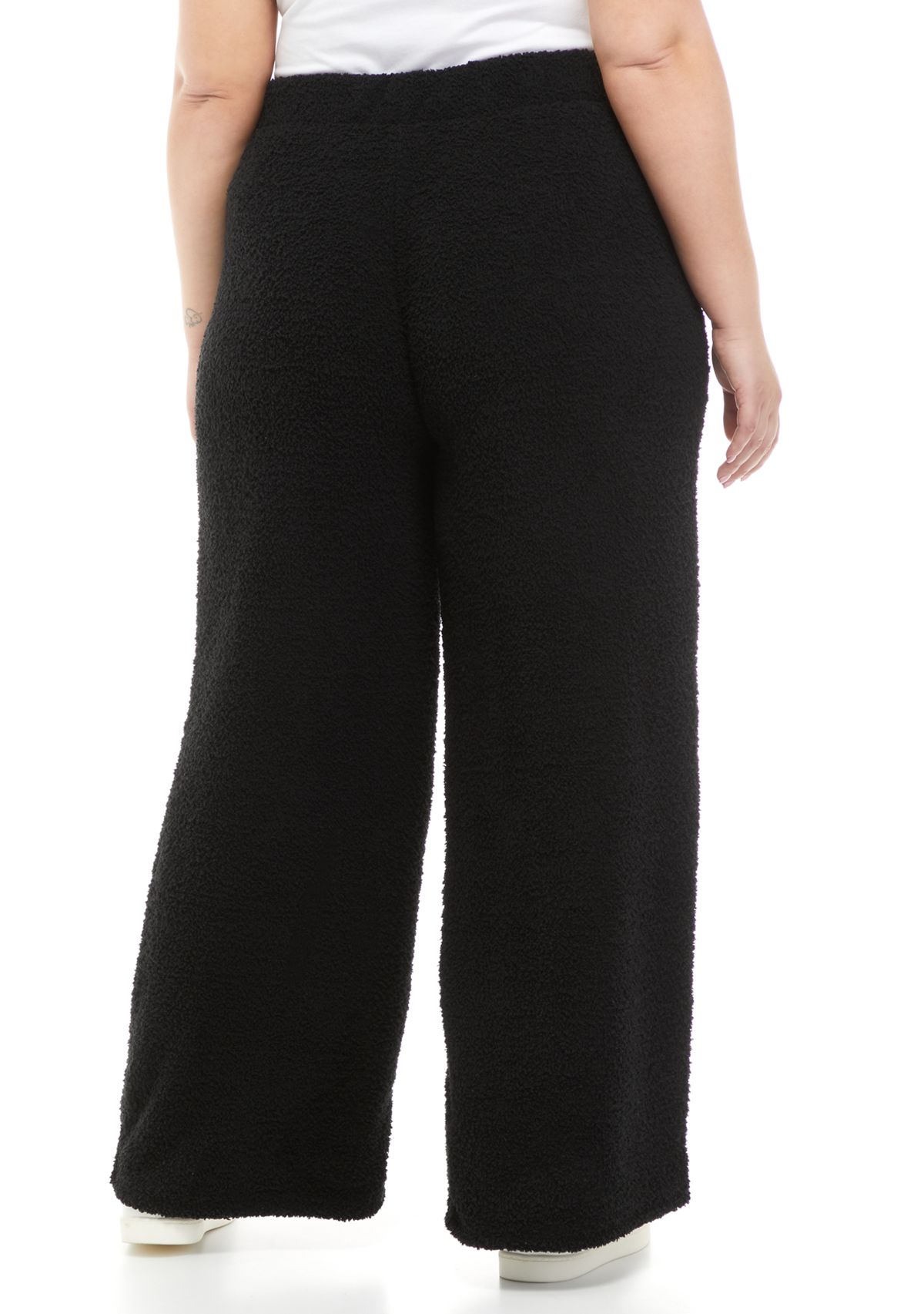 Plus Size Pull On Wide Leg Pants
