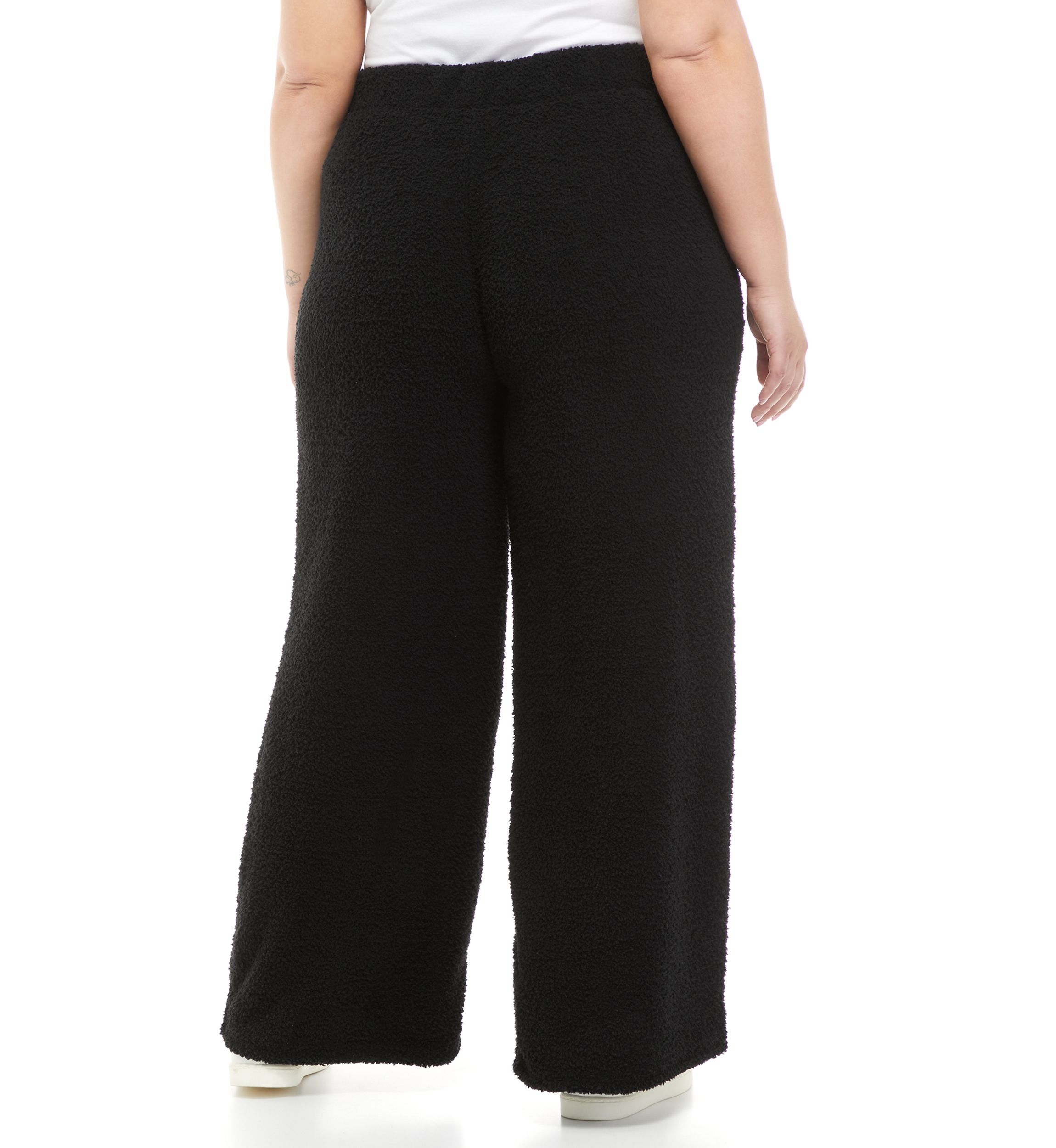 Plus Size Pull On Wide Leg Pants