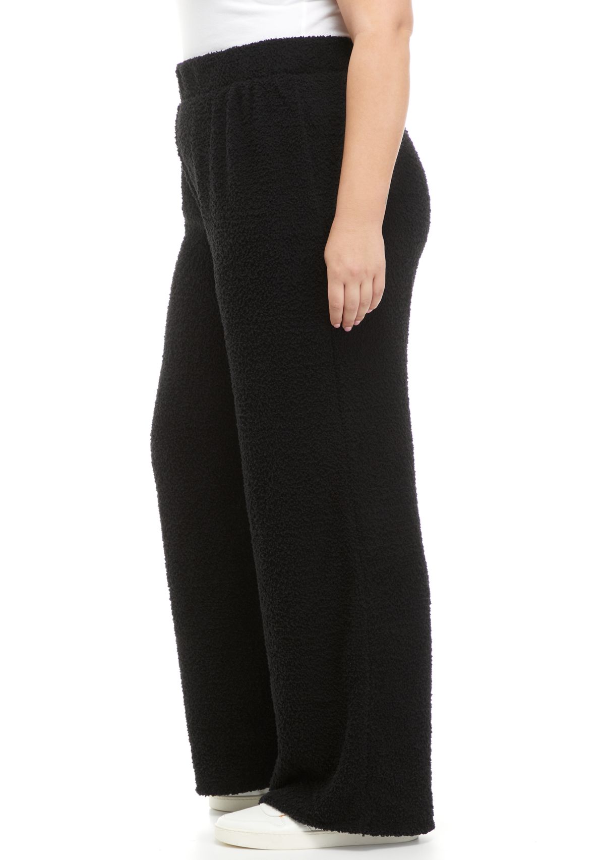 Plus Size Pull On Wide Leg Pants