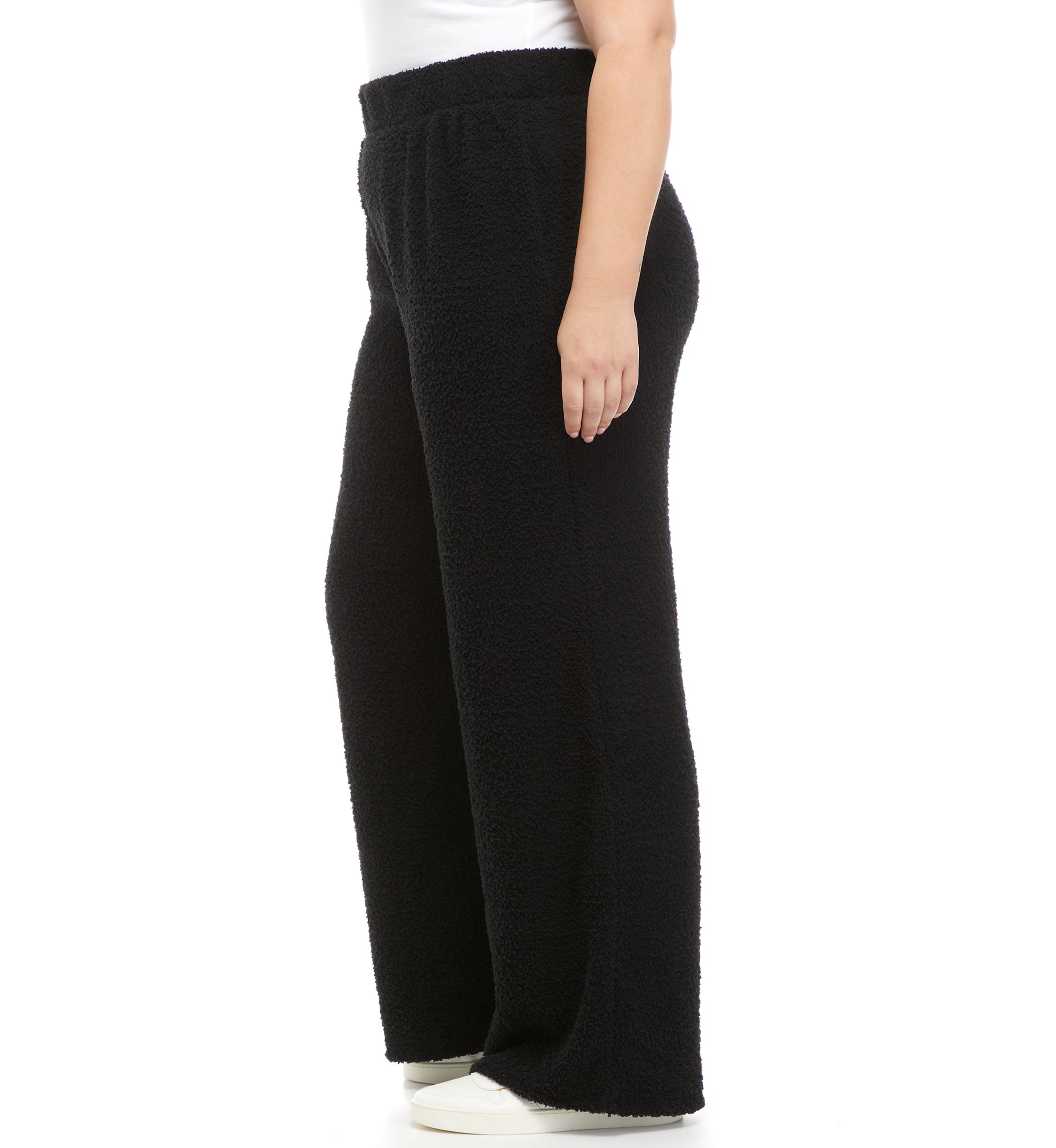 Plus Size Pull On Wide Leg Pants