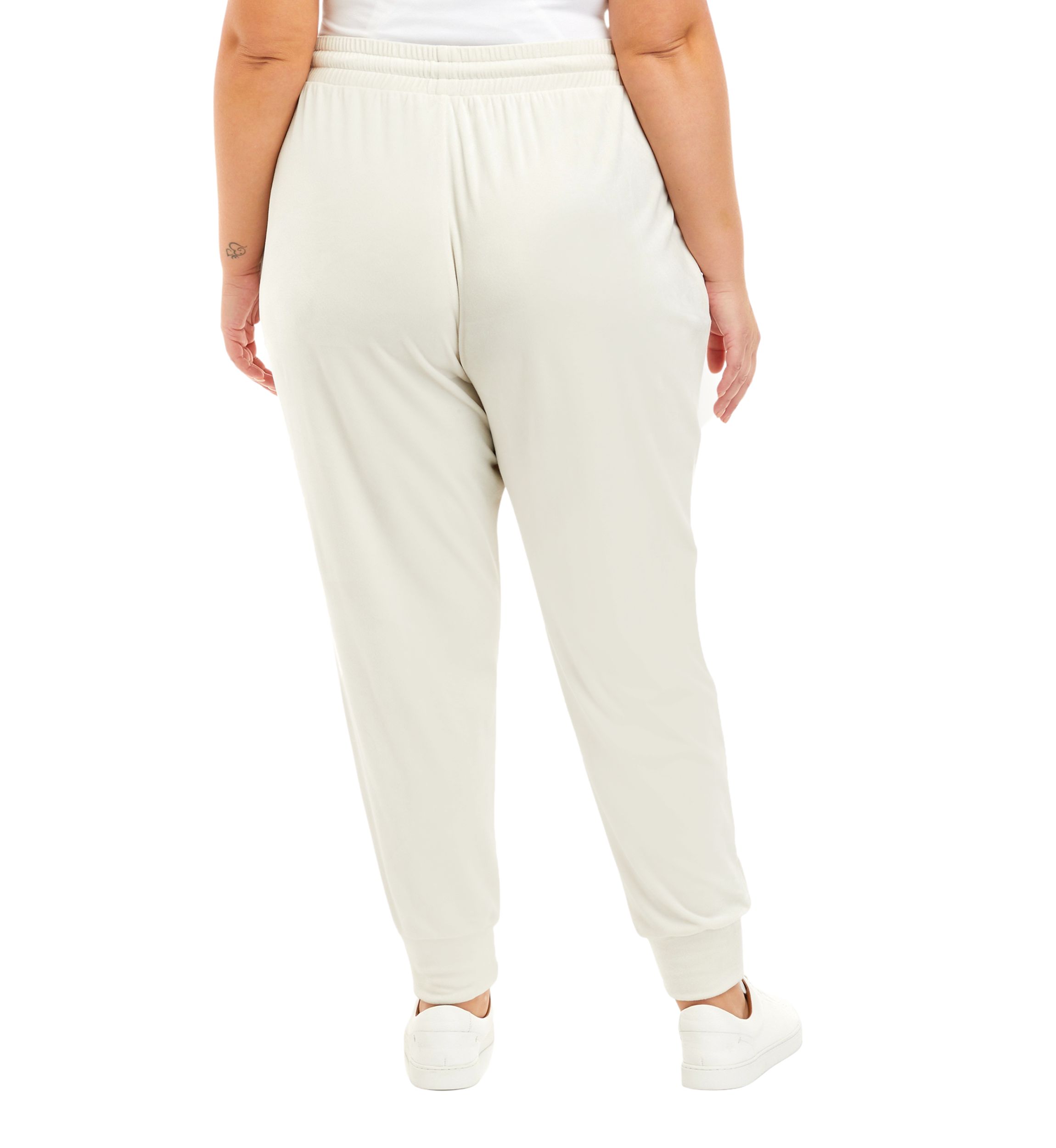 Plus Size Washed Velour Joggers