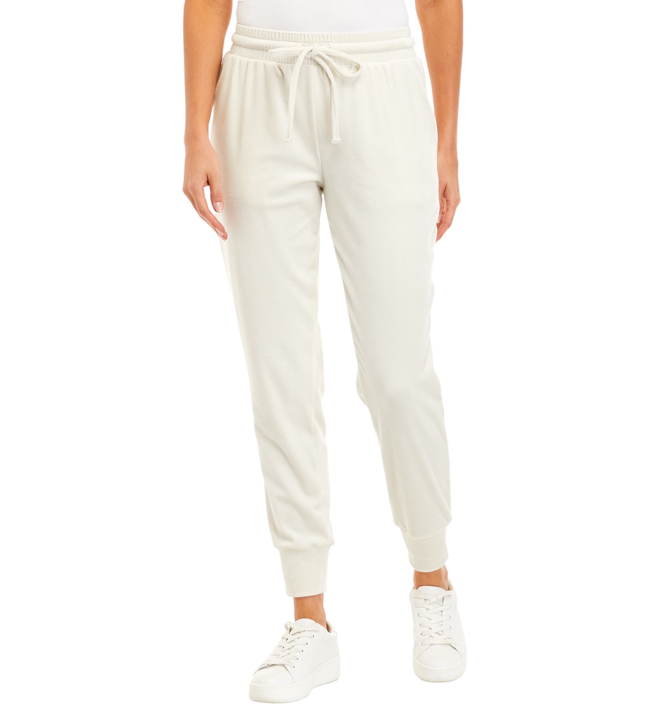 Womens Washed Velour Joggers