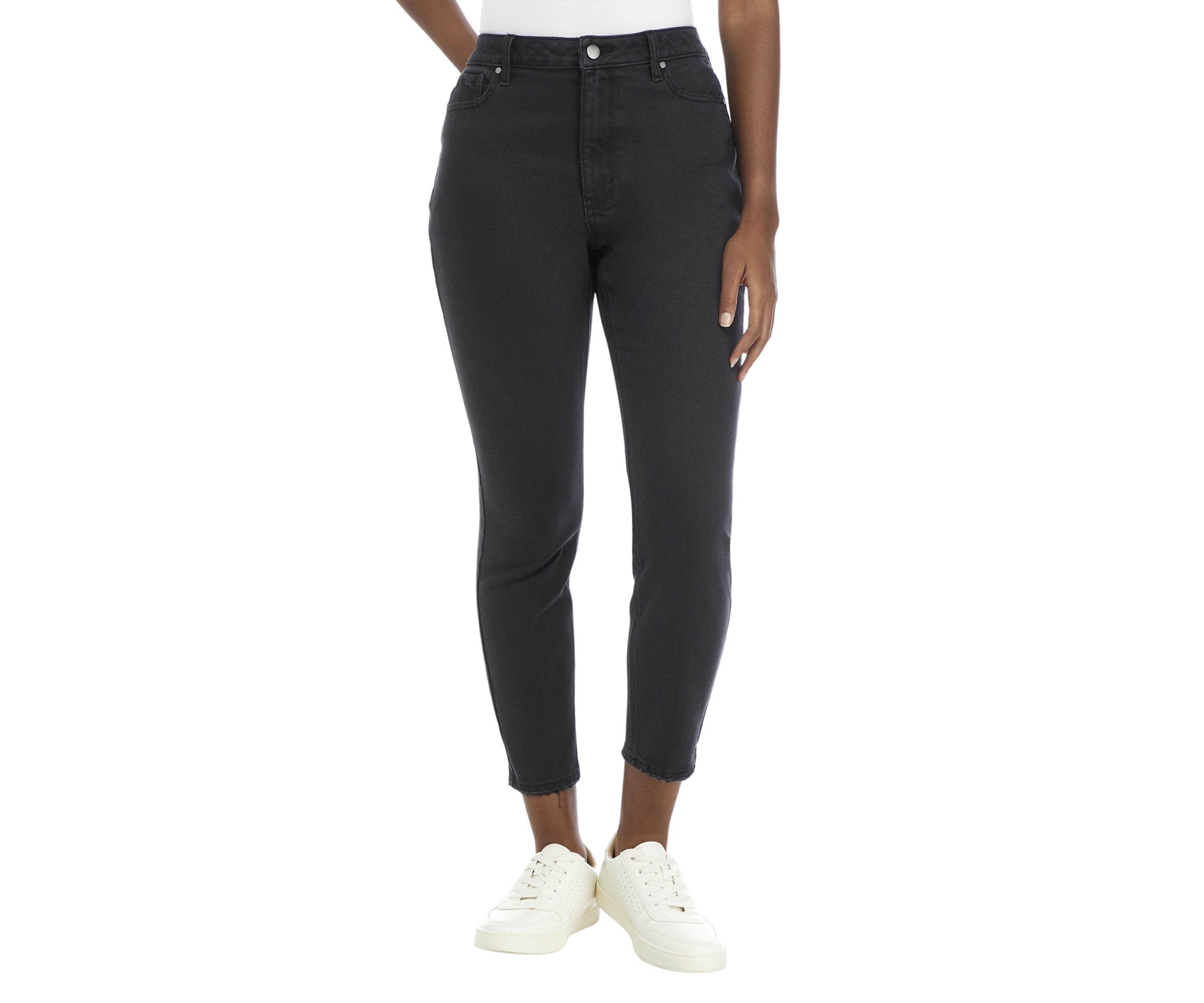 Womens Slim Cut Denim Boyfriend Jeans 