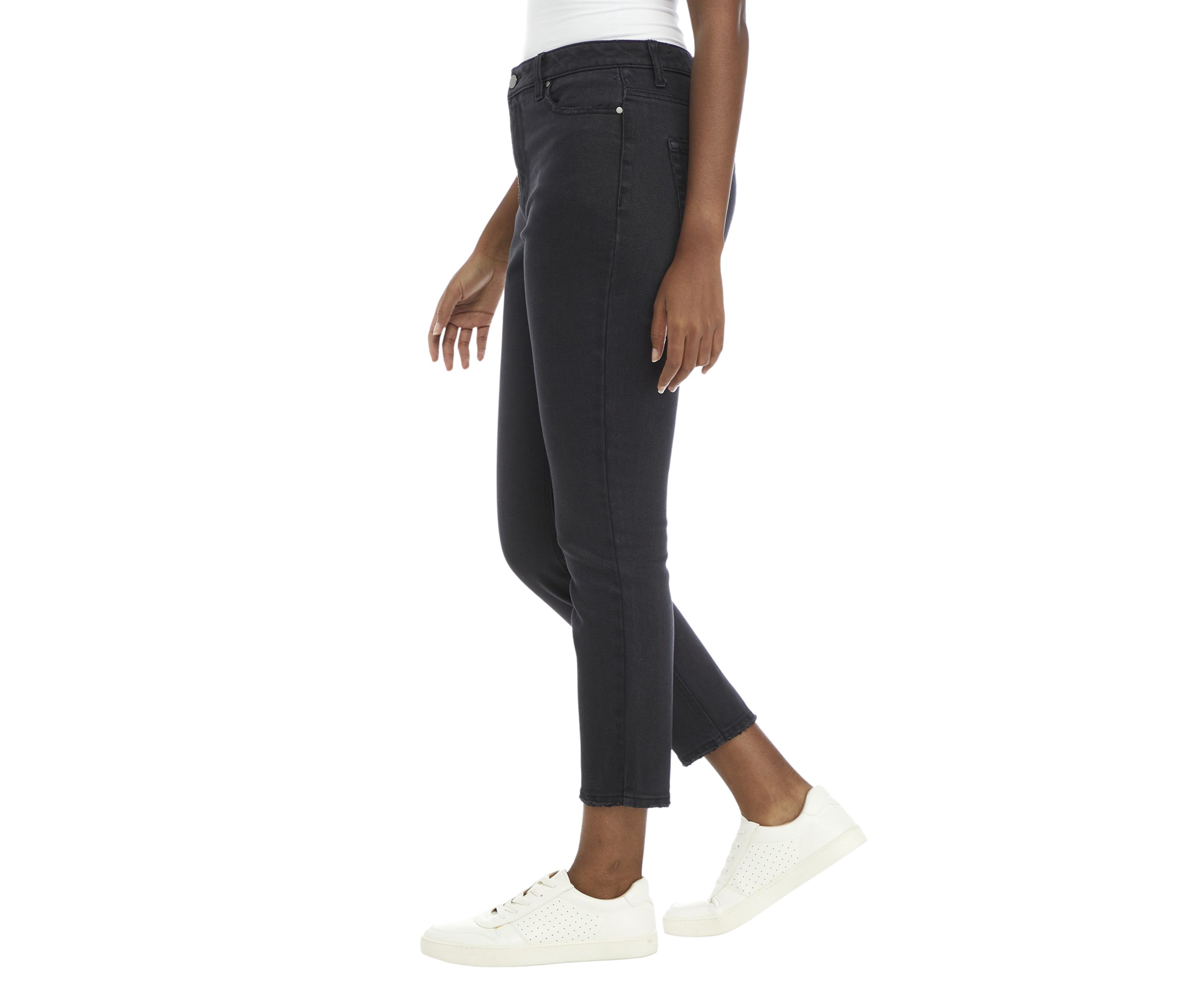 Womens Slim Cut Denim Boyfriend Jeans 