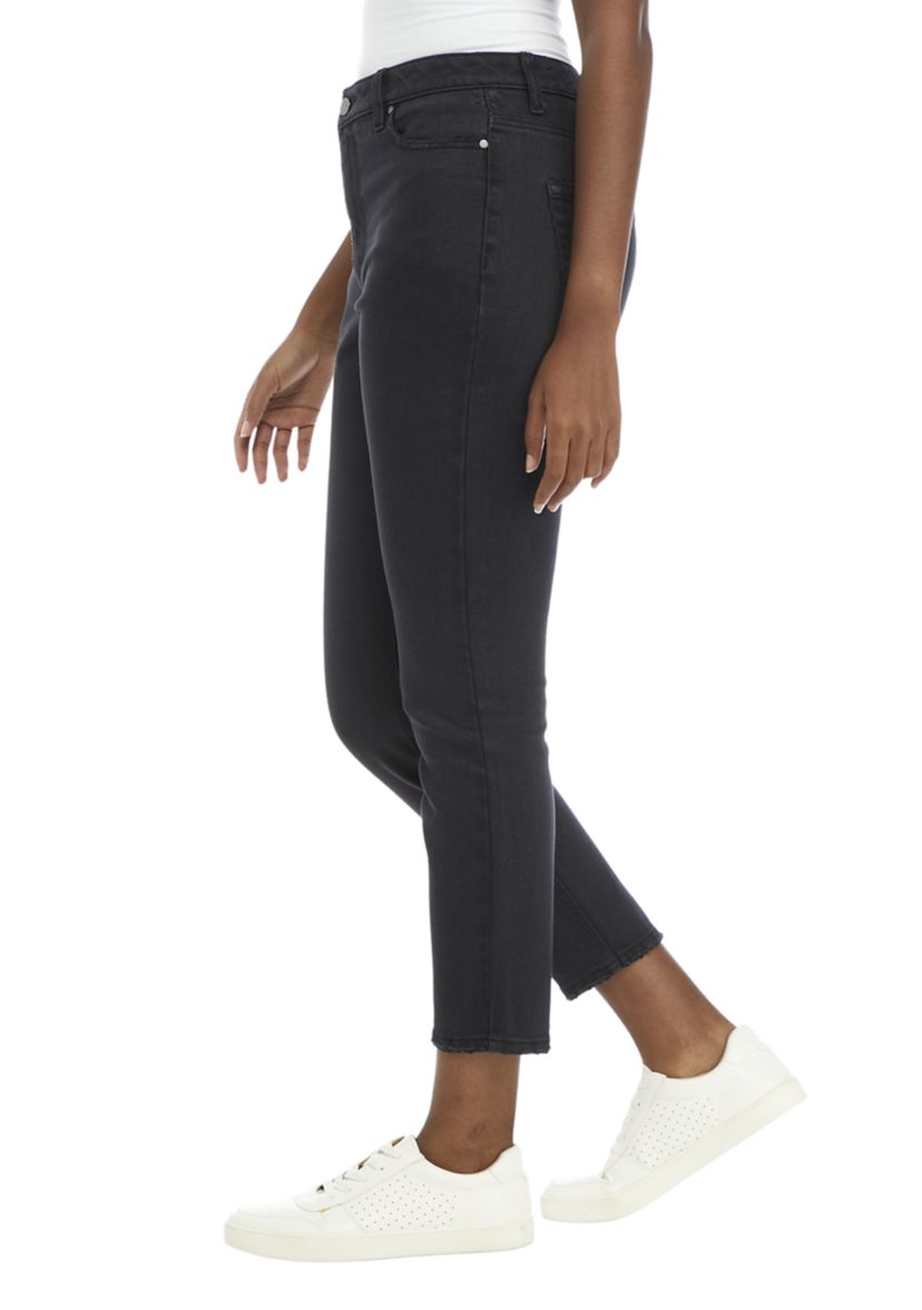 Womens Slim Cut Denim Boyfriend Jeans 