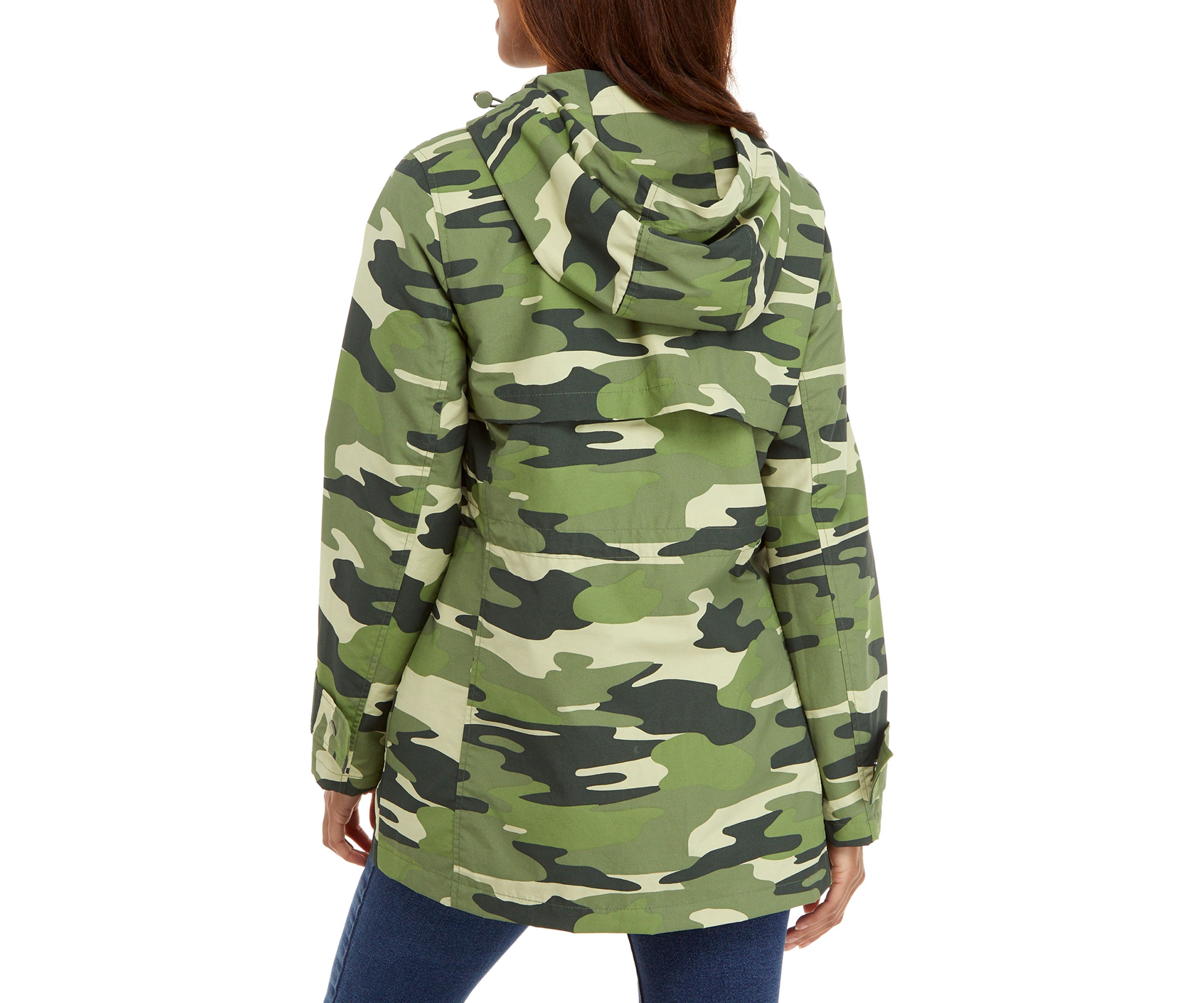 Womens Camouflage Anorak Jacket 