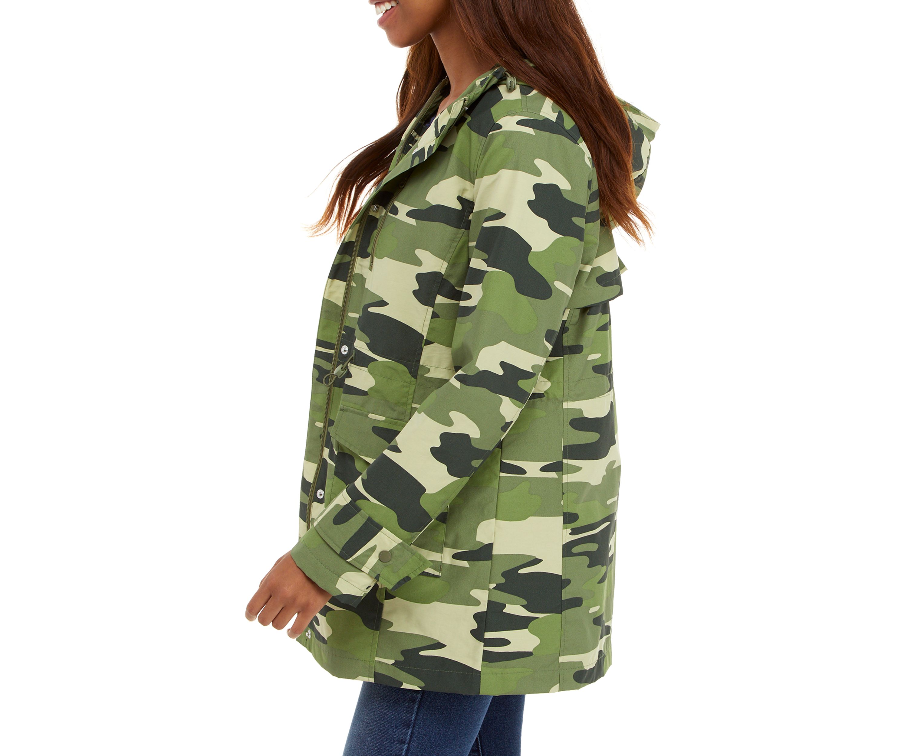 Womens Camouflage Anorak Jacket 