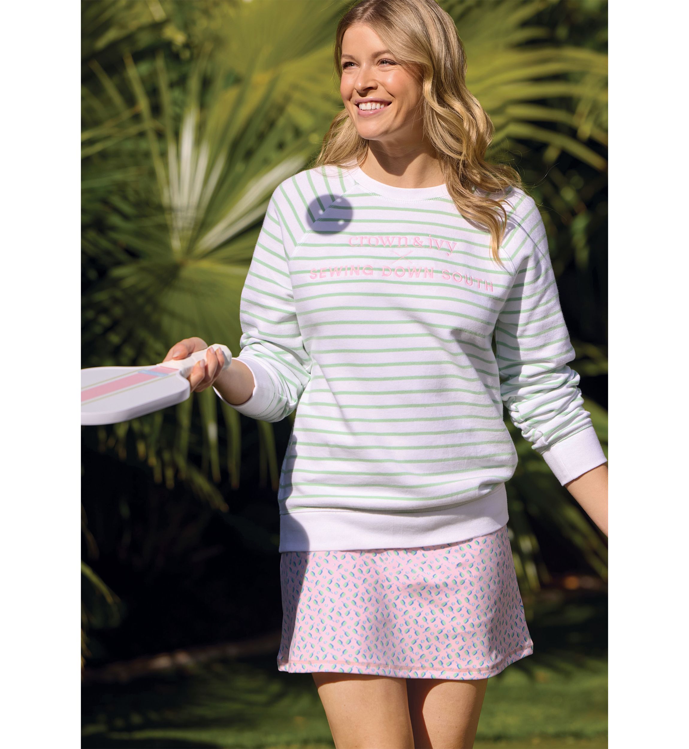 Sewing Down South x Crown & Ivy™ Womens Marthay Flounce Skort