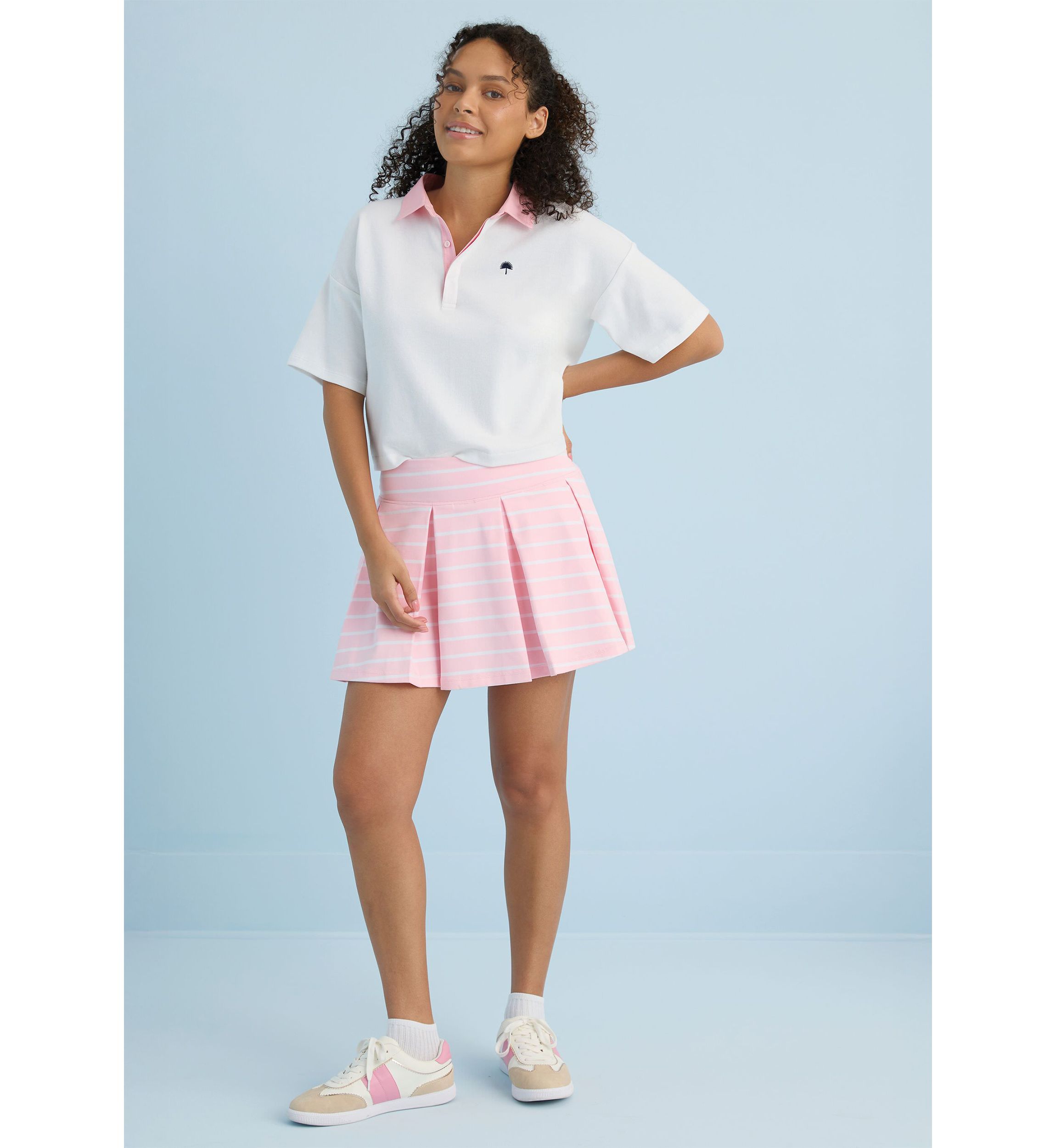 Sewing Down South x Crown & Ivy™ Ashley Box Pleat Skort