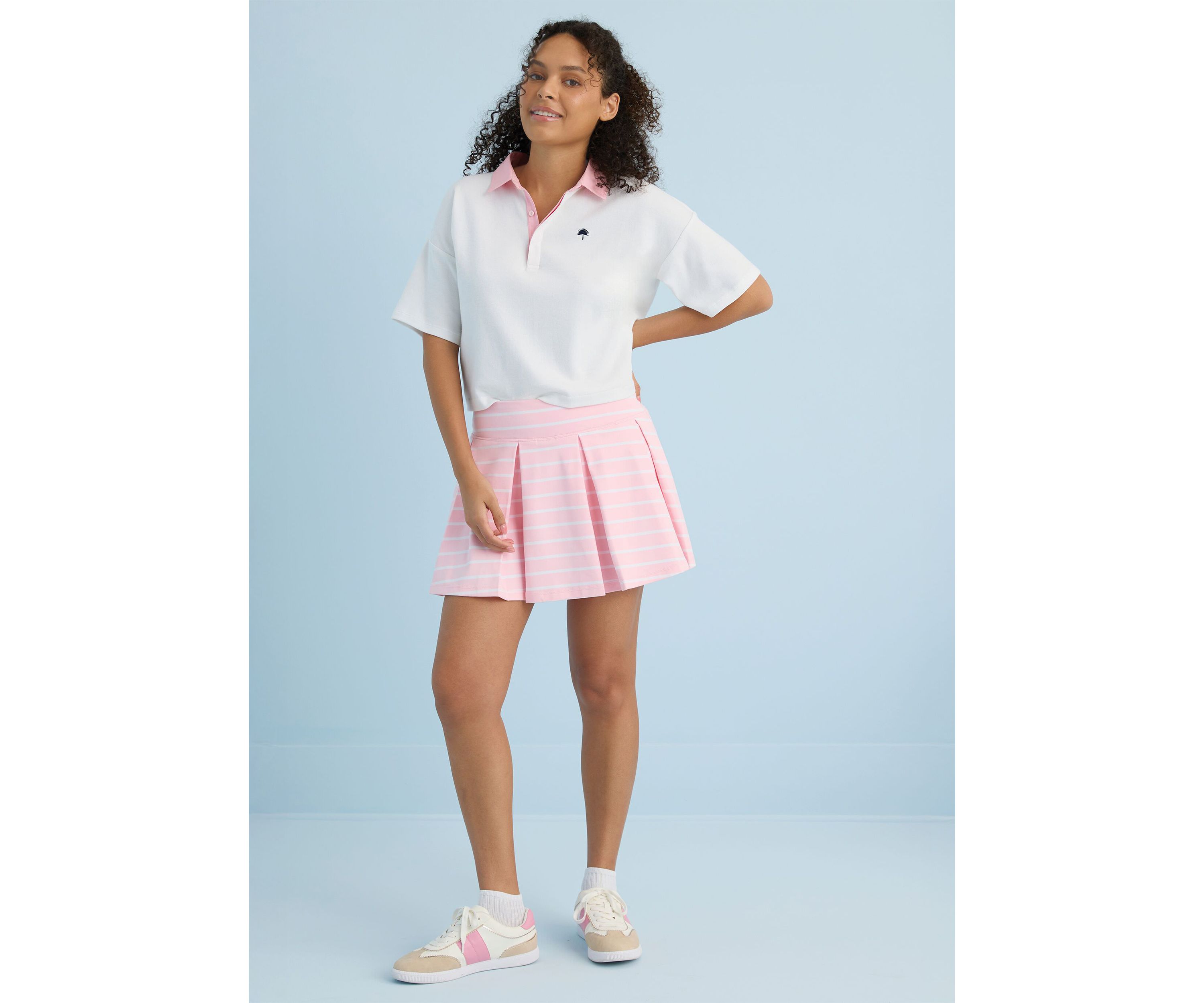 Sewing Down South x Crown & Ivy™ Ashley Box Pleat Skort