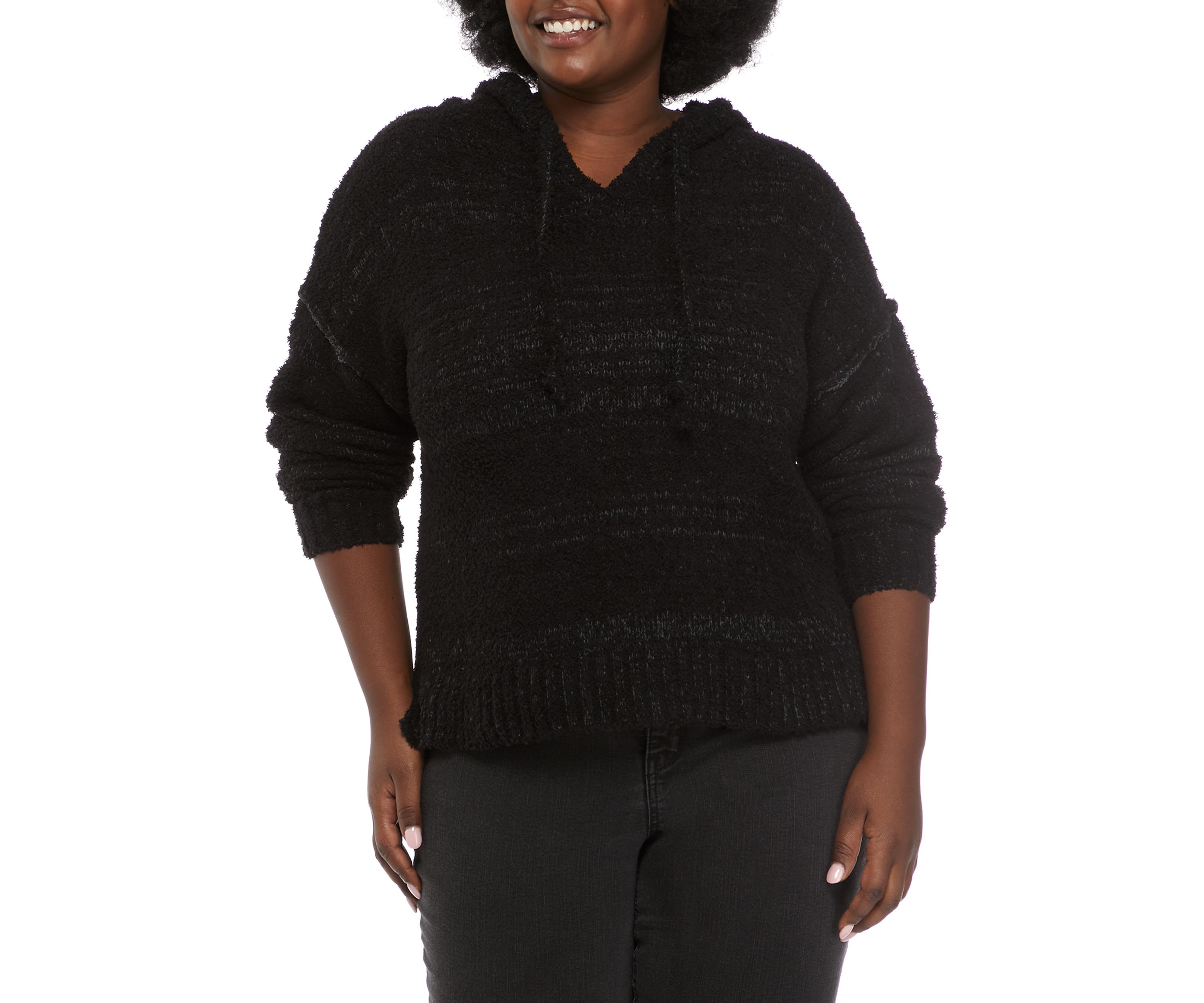 Plus Size Hooded Pullover 