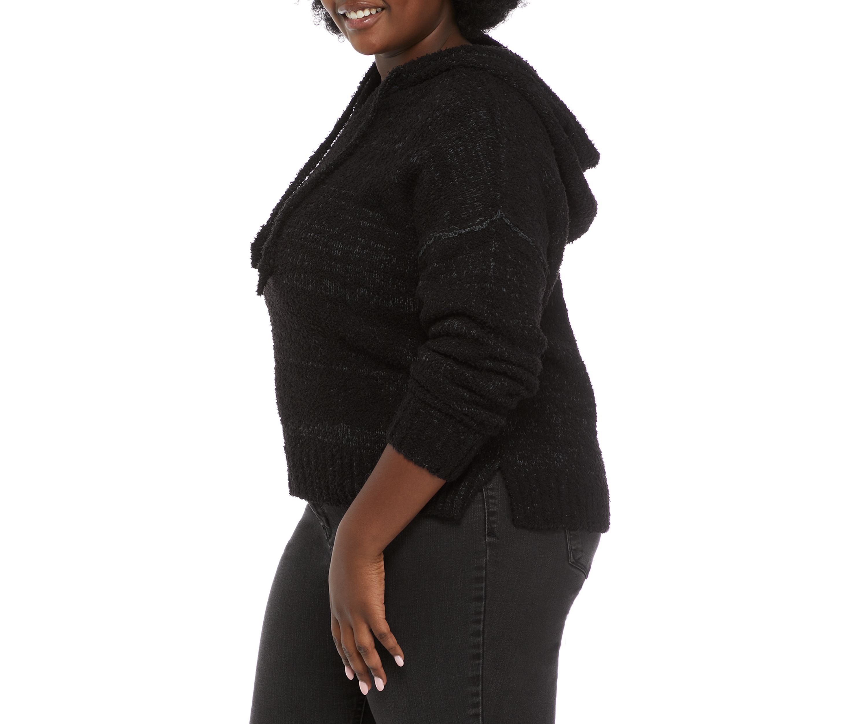Plus Size Hooded Pullover 