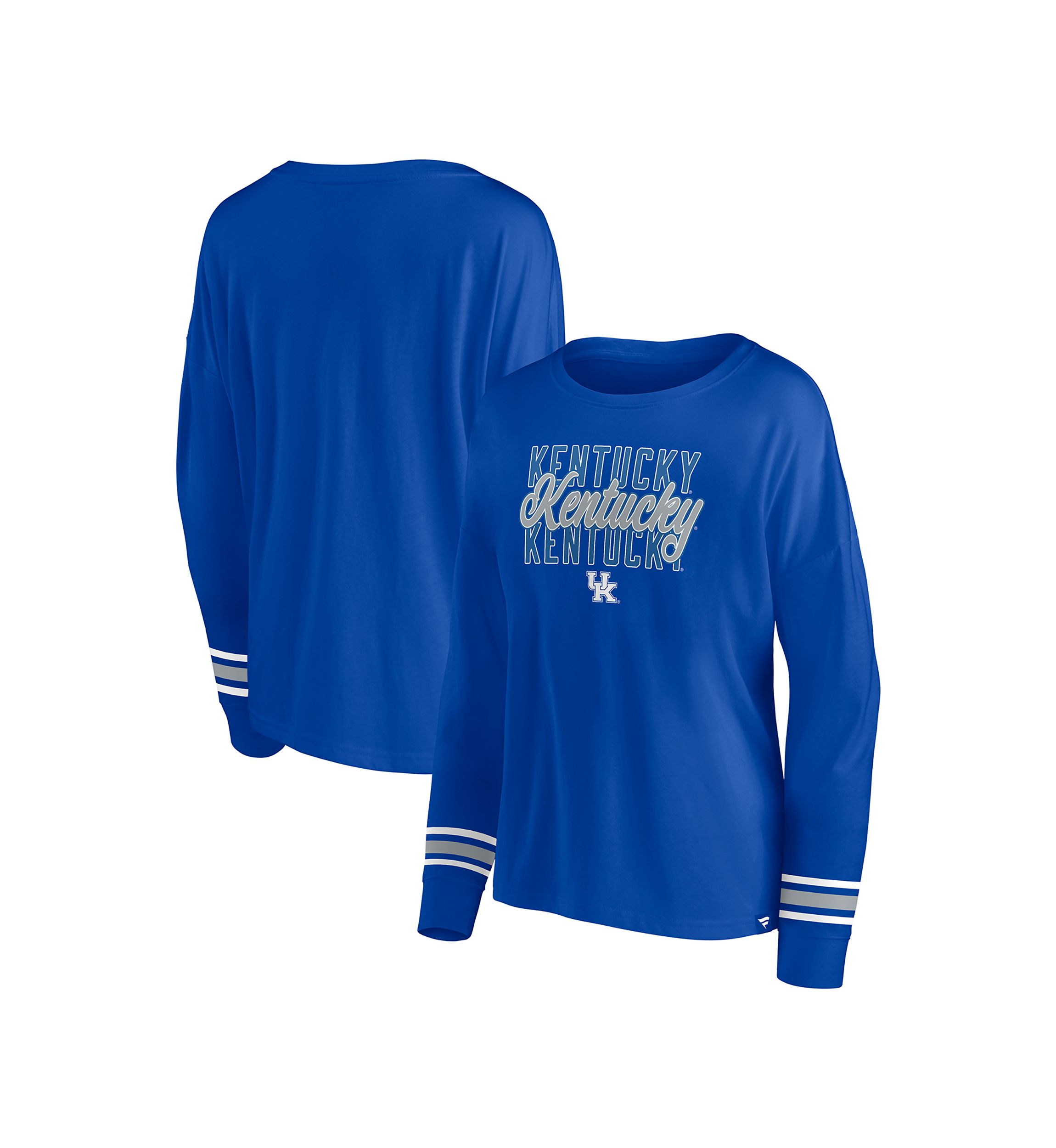 NCAA Kentucky Wildcats Long Sleeve Stripe Arm T-Shirt