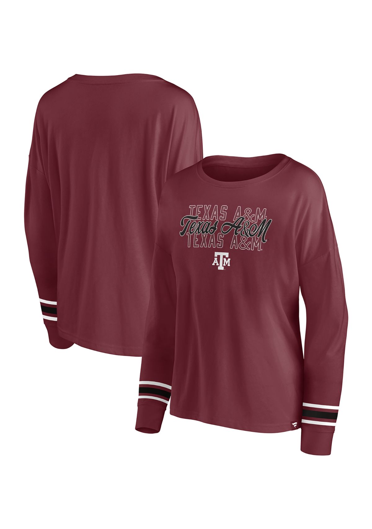 NCAA Texas A&M Aggies Long Sleeve Stripe Arm T-Shirt
