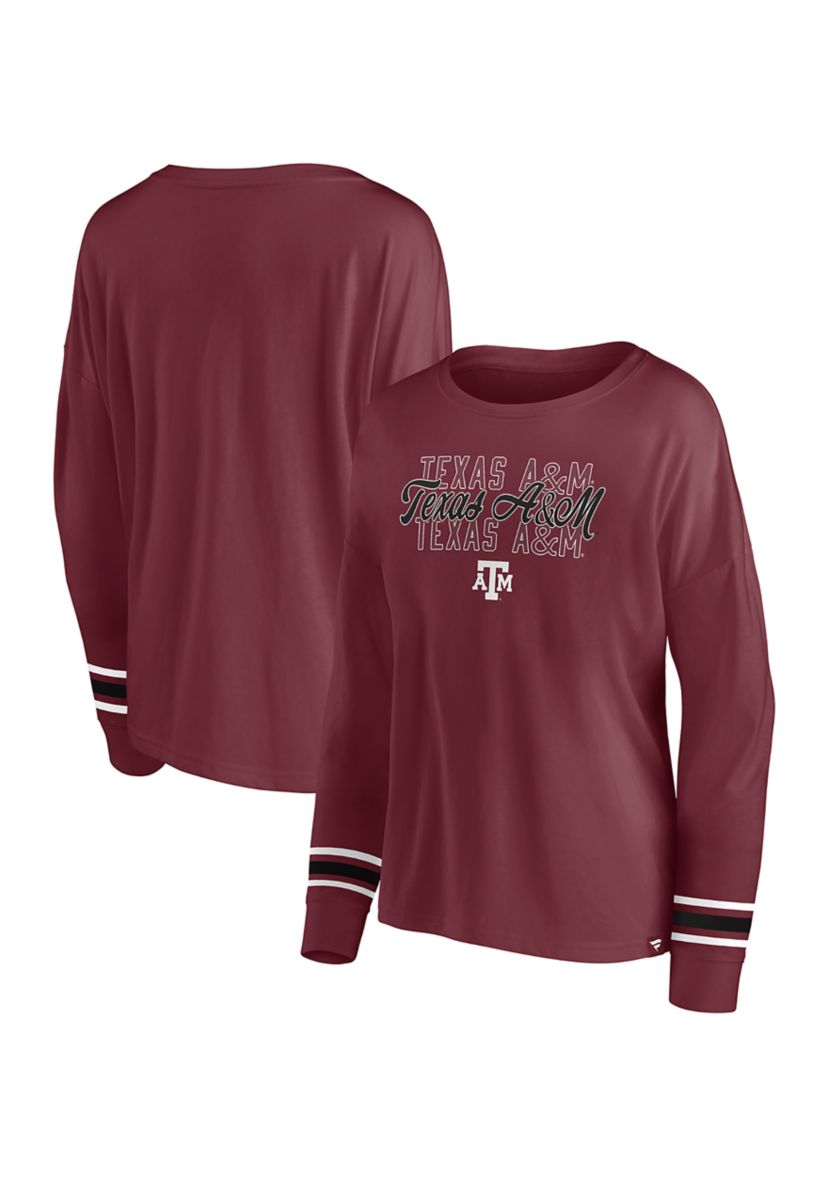 NCAA Texas A&M Aggies Long Sleeve Stripe Arm T-Shirt