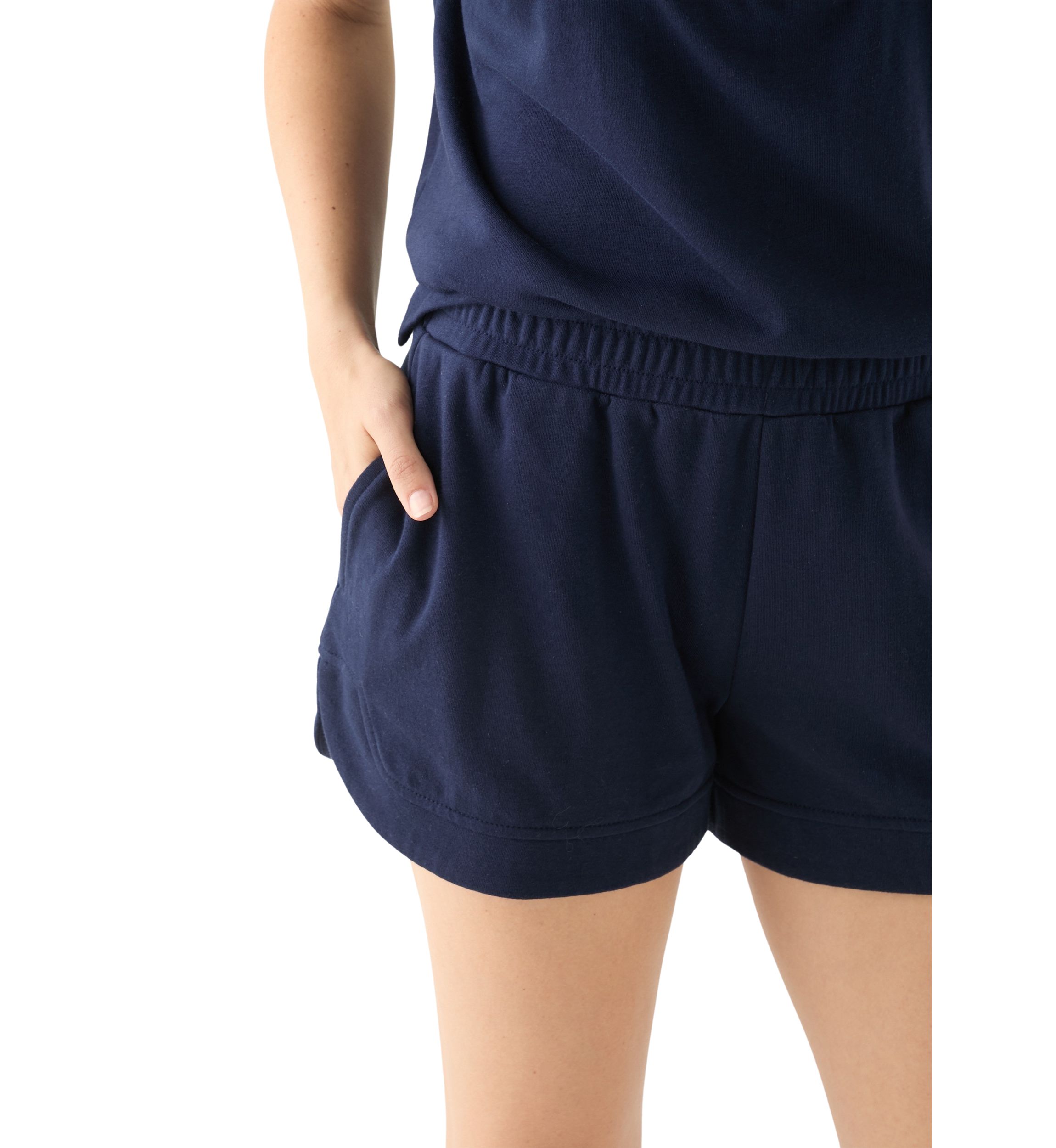 Womens French Terry Dolphin Shorts 