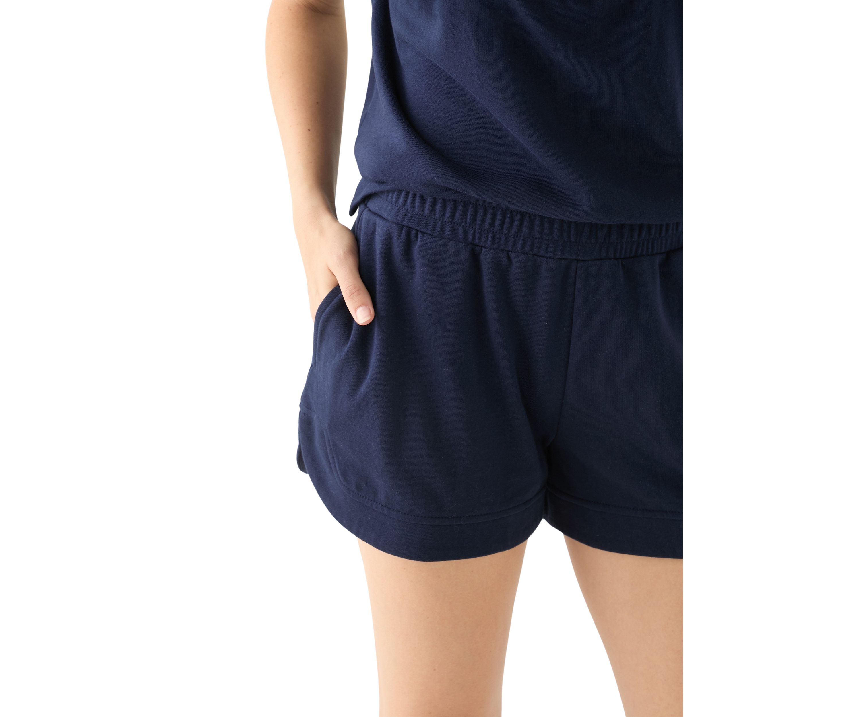 Womens French Terry Dolphin Shorts 