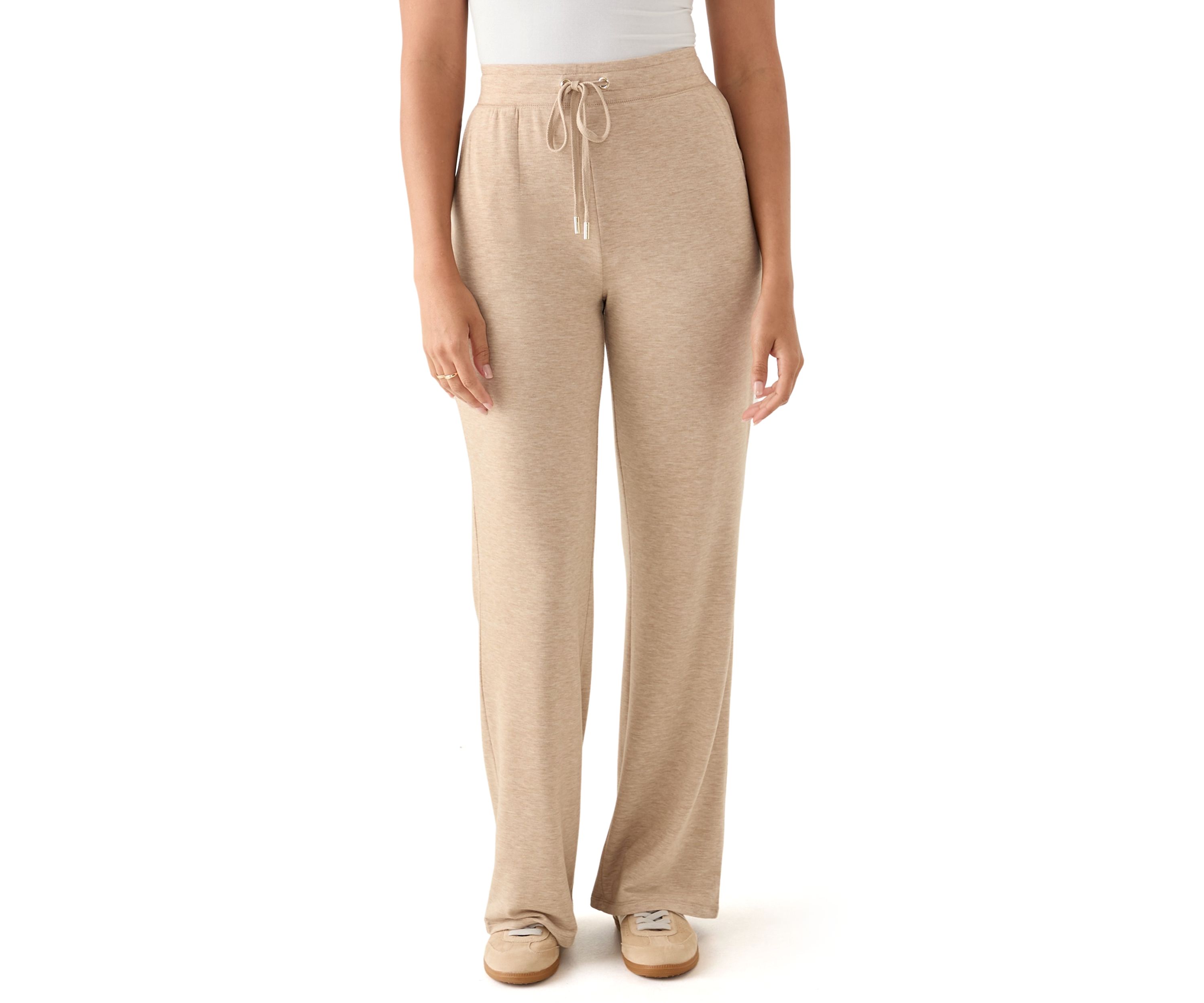 Womens Wide Leg Baby Terry Pants
