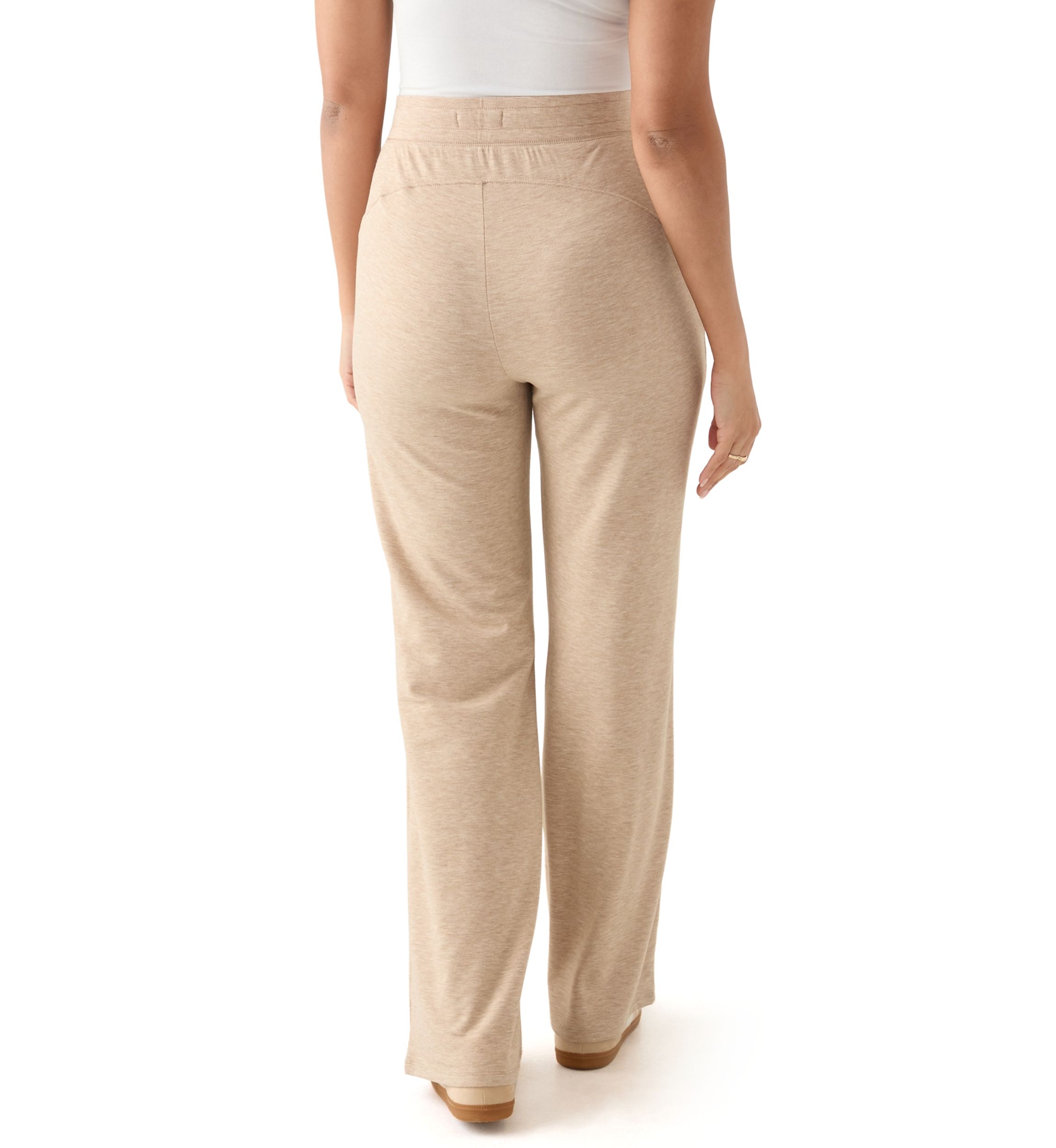 Womens Wide Leg Baby Terry Pants