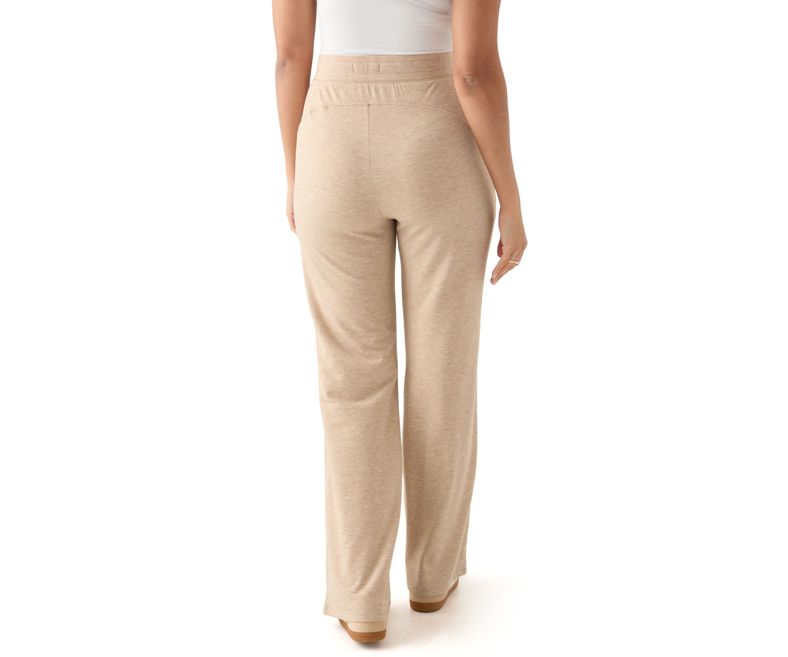 Womens Wide Leg Baby Terry Pants