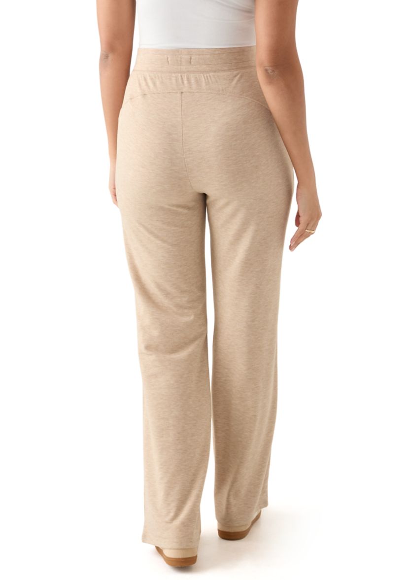 Womens Wide Leg Baby Terry Pants