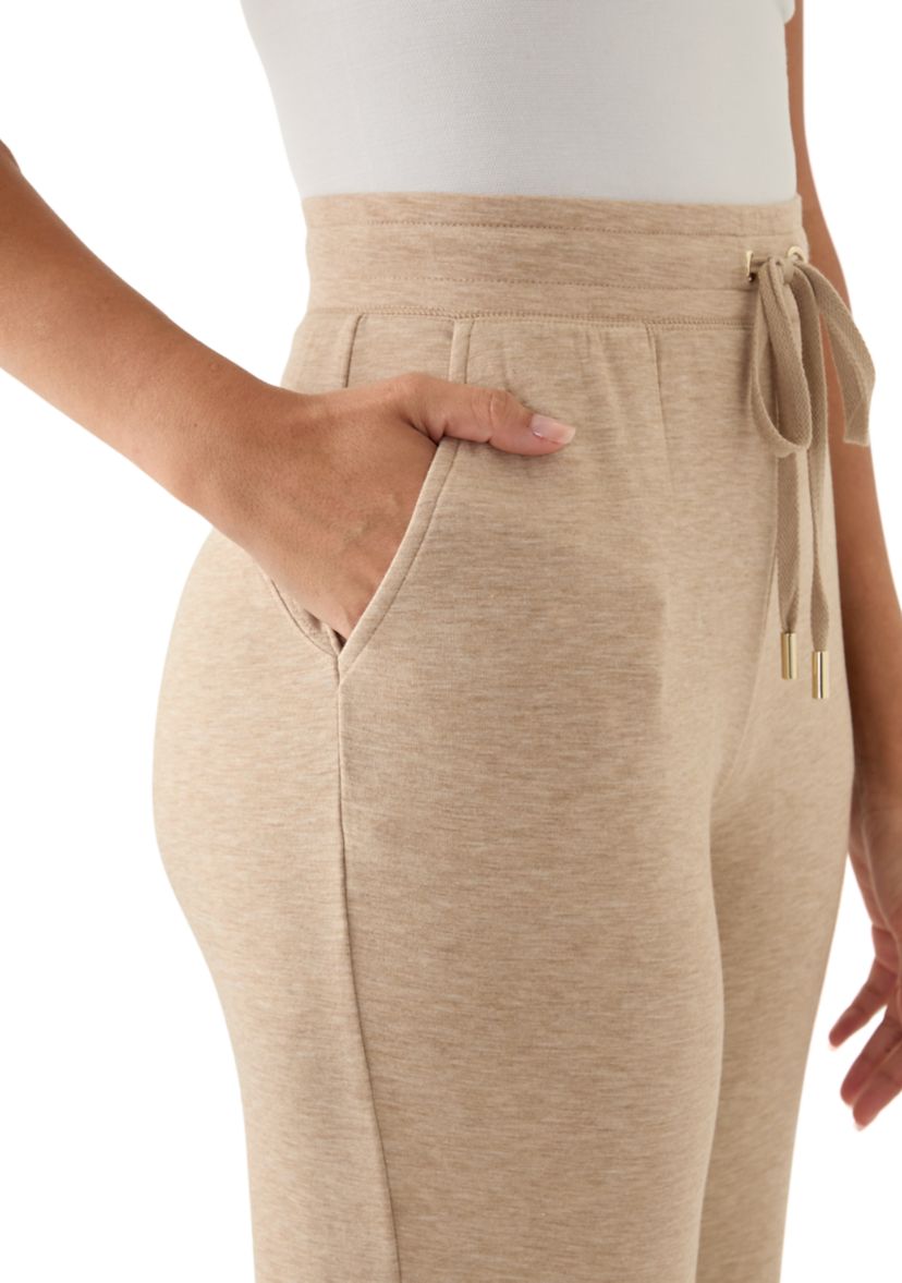 Womens Wide Leg Baby Terry Pants
