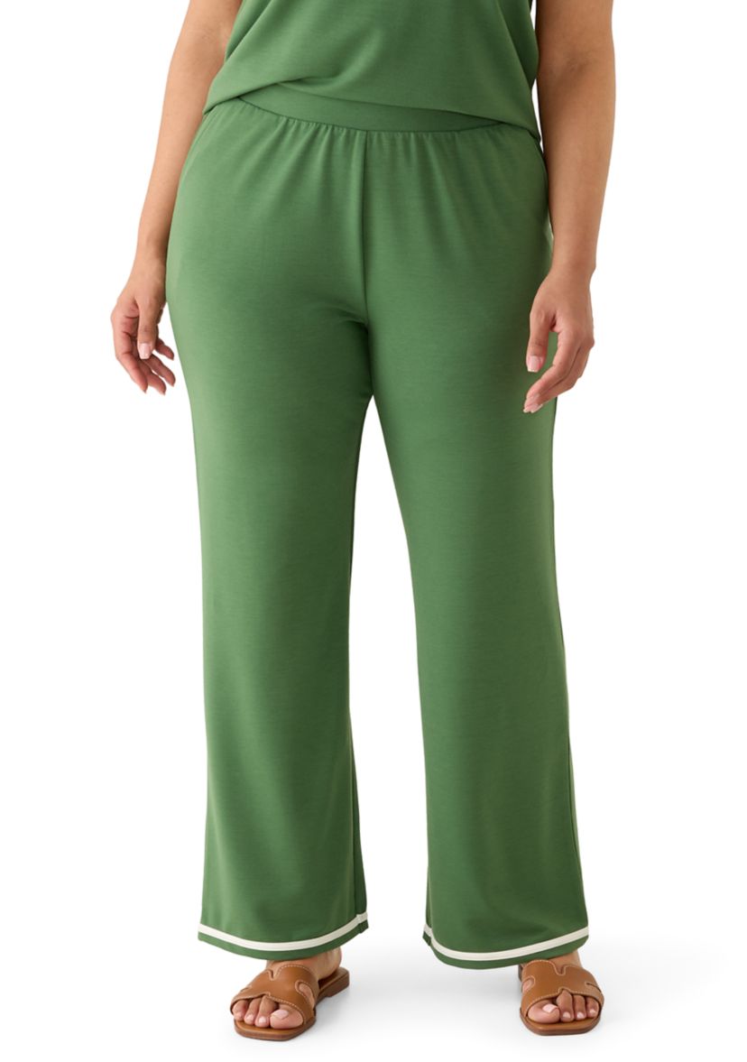Crown & Ivy™ Plus Size Compact Terry Relaxed Pants | Belk