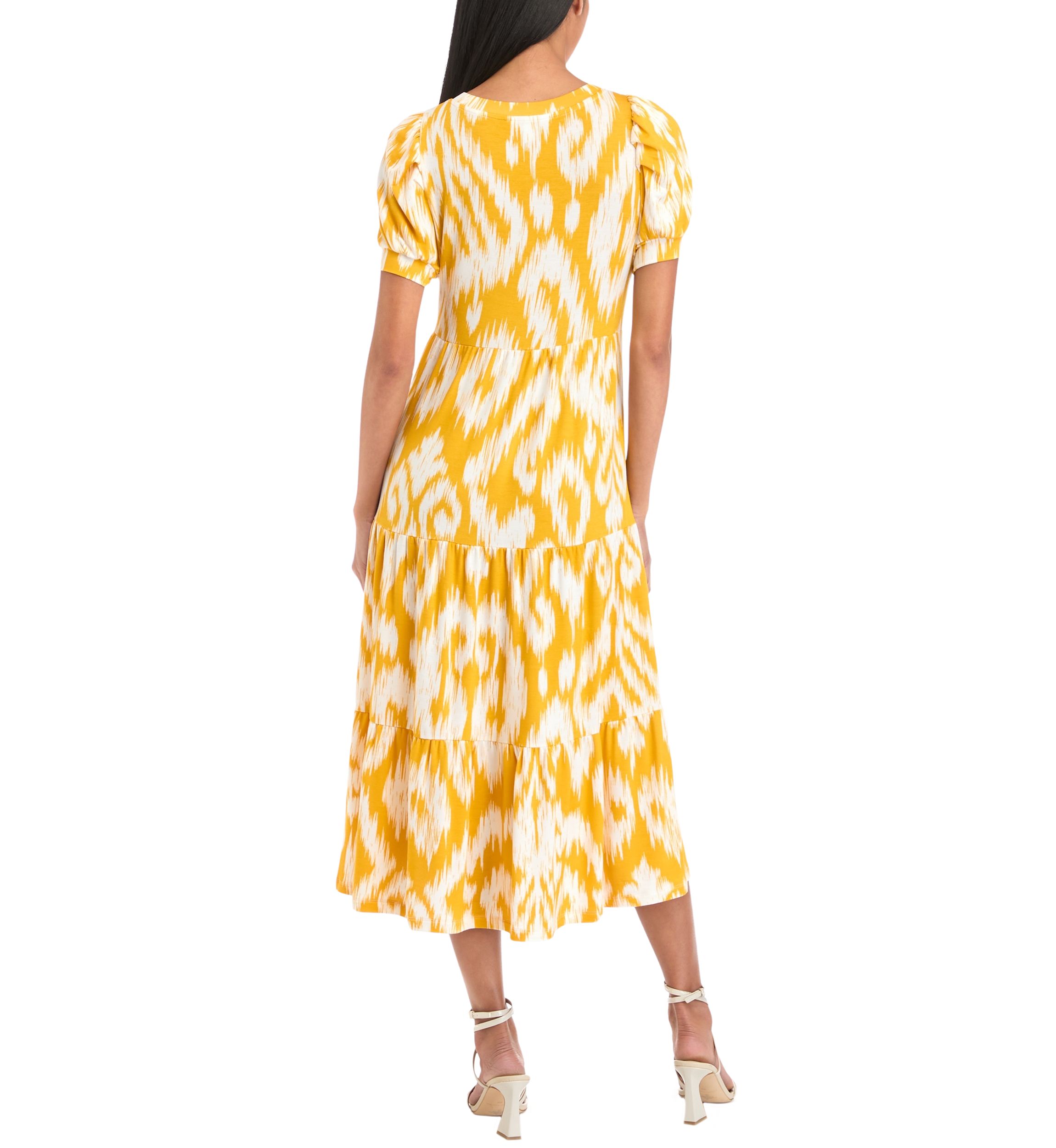Petite Baby Terry Printed Midi Dress