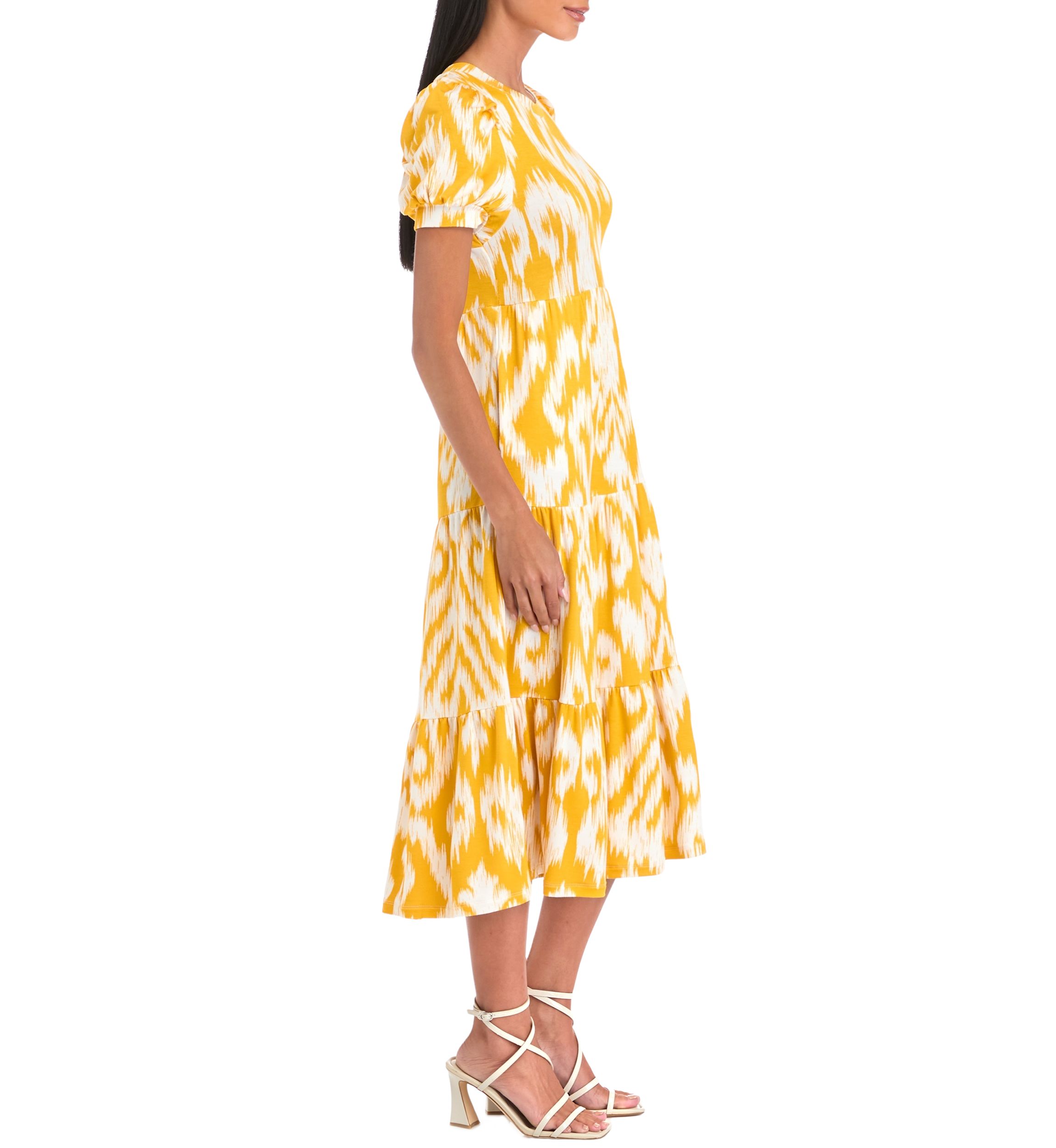 Petite Baby Terry Printed Midi Dress