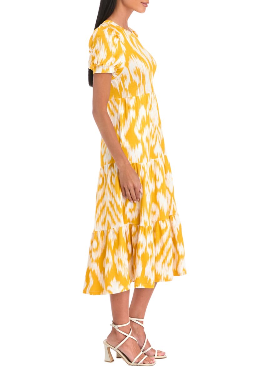 Petite Baby Terry Printed Midi Dress
