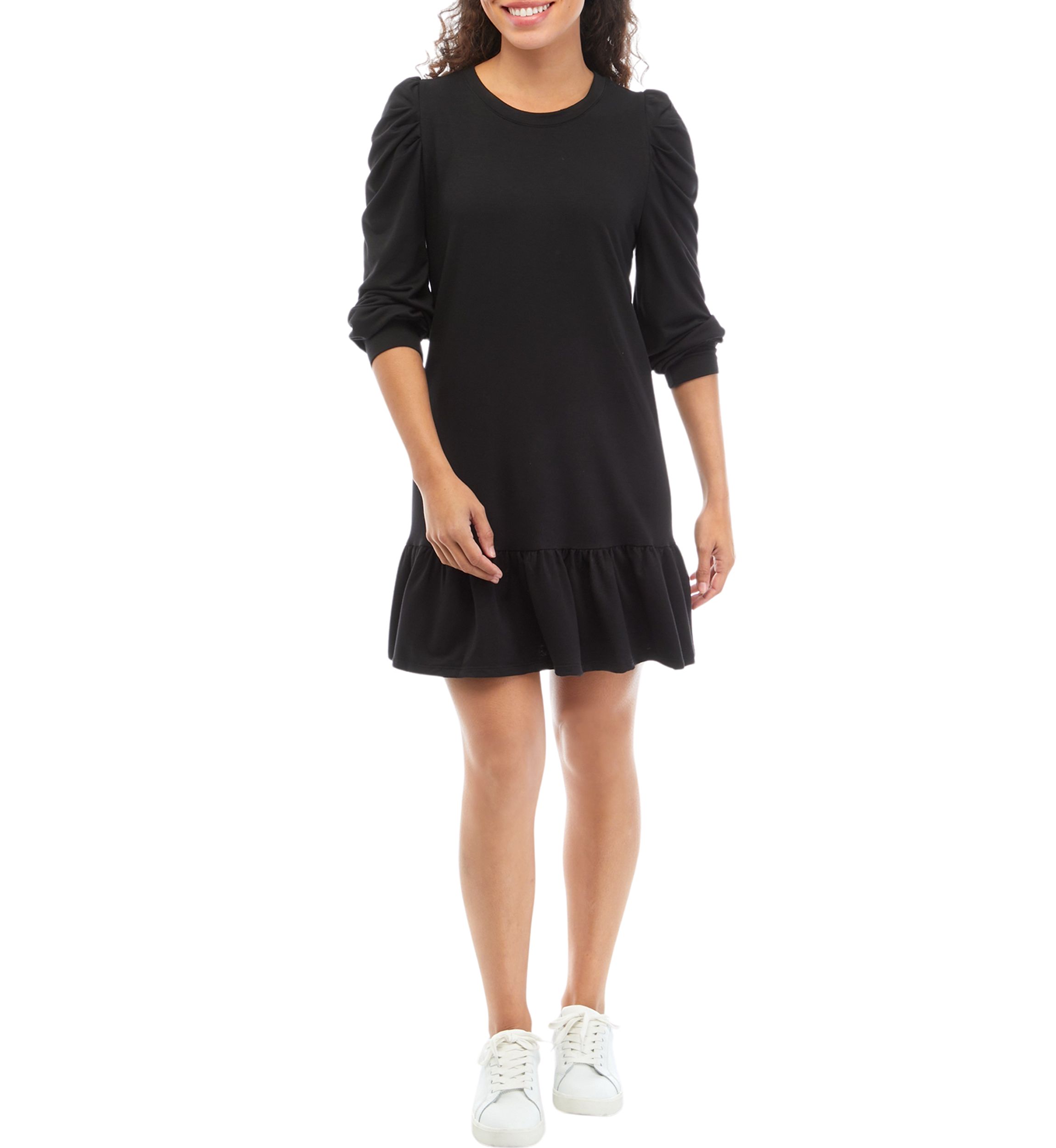 Petite Long Sleeve Prairie Dress 