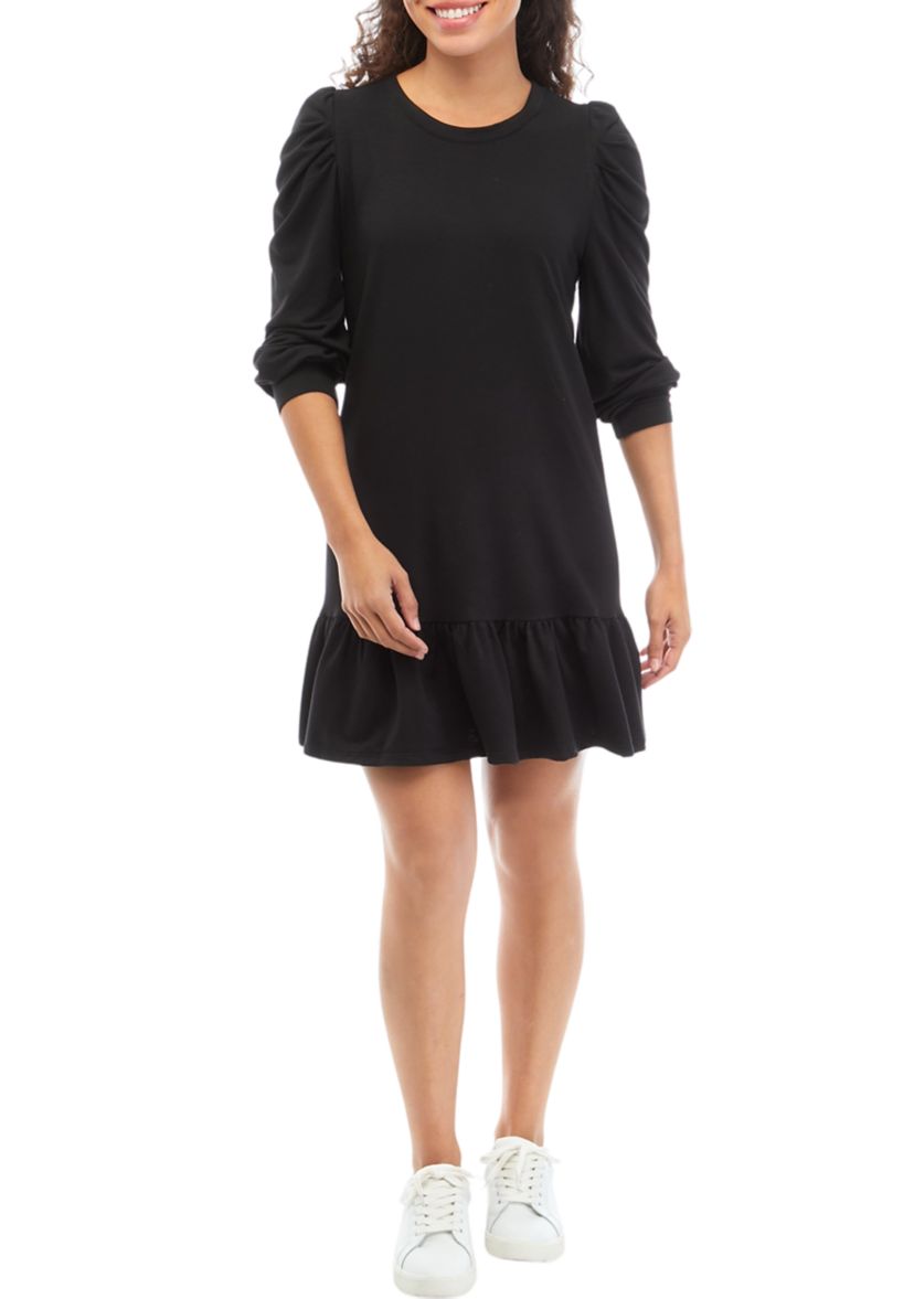 Petite Long Sleeve Prairie Dress 