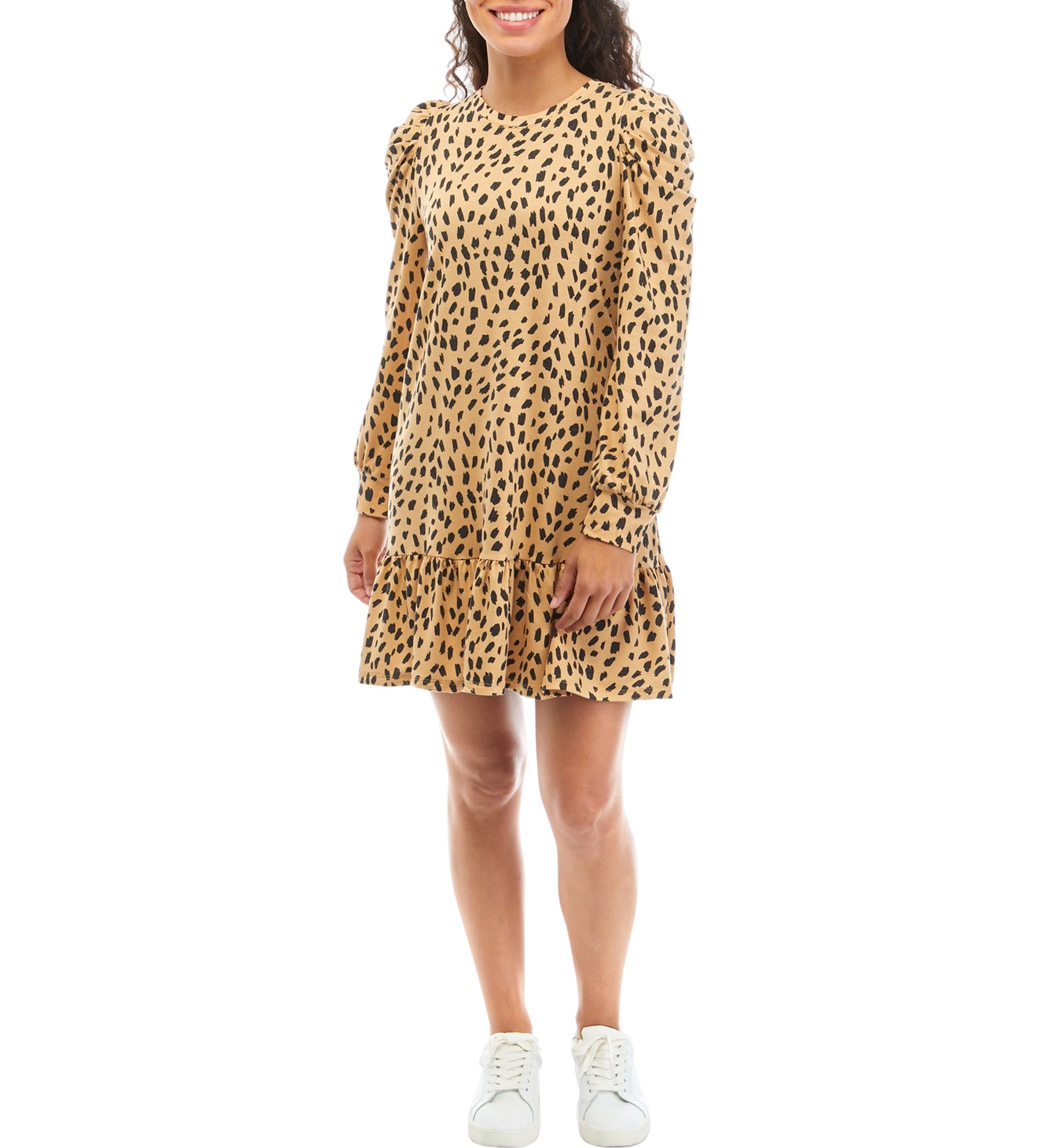 Petite Long Sleeve Prairie Dress