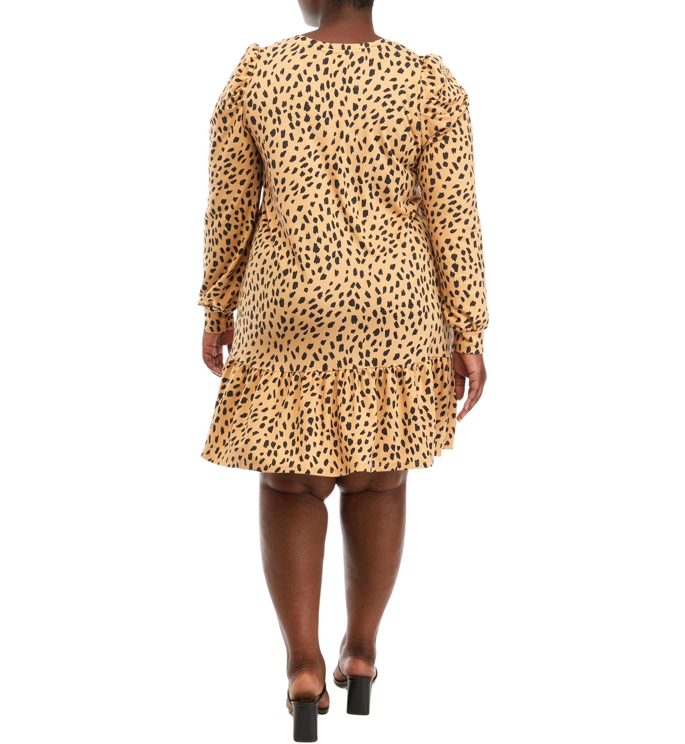 Plus Size Printed Prairie Dress