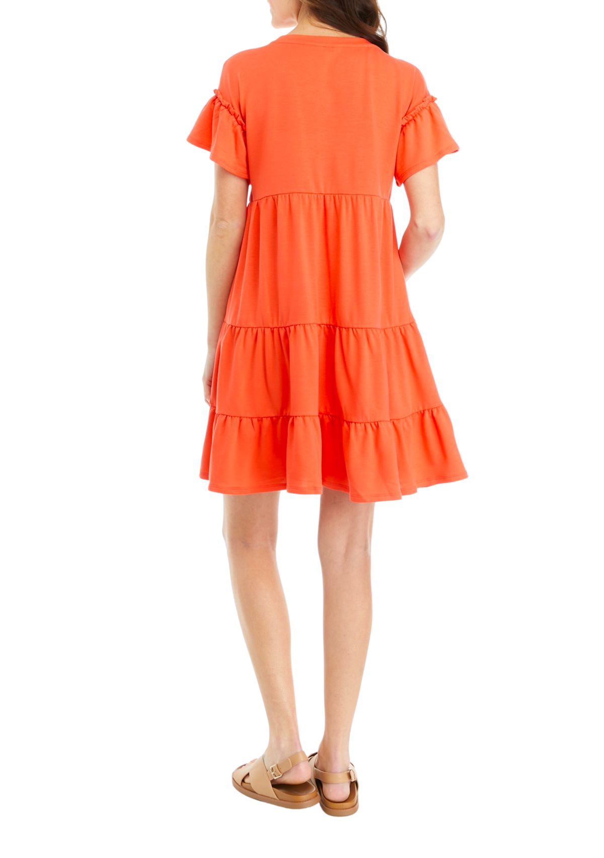 Womens Short Sleeve Ric Rac Dress