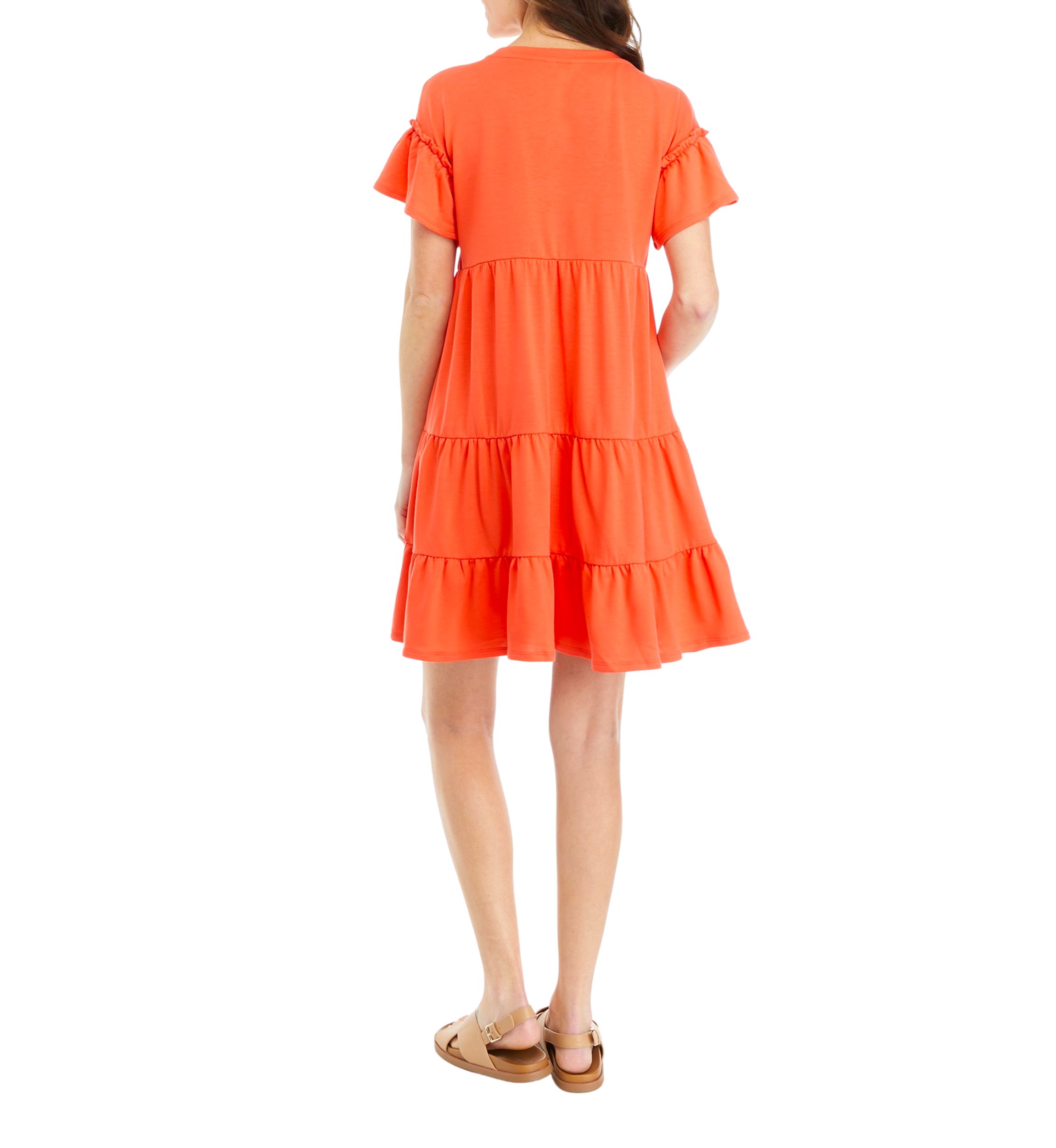 Womens Short Sleeve Ric Rac Dress