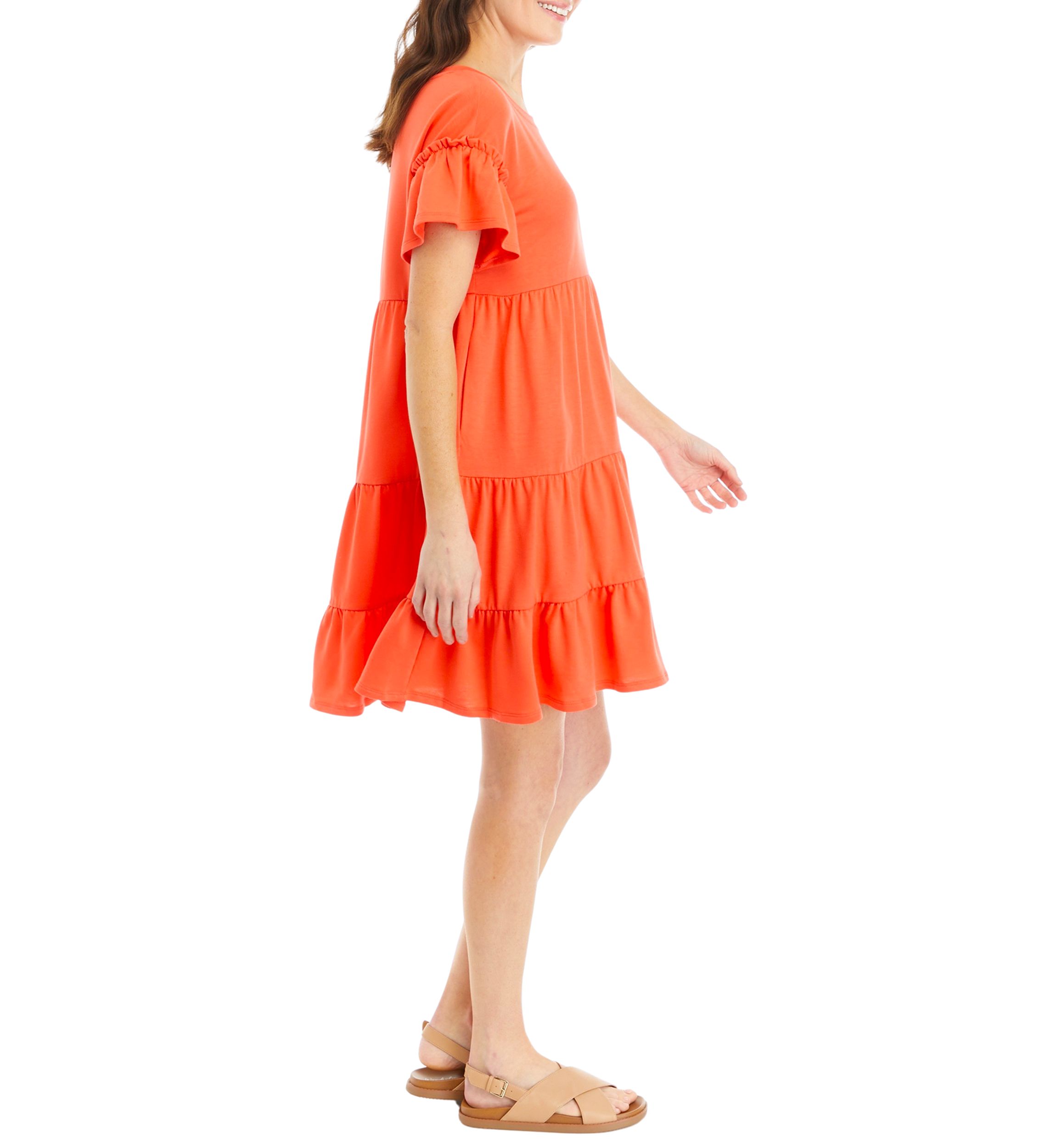 Womens Short Sleeve Ric Rac Dress