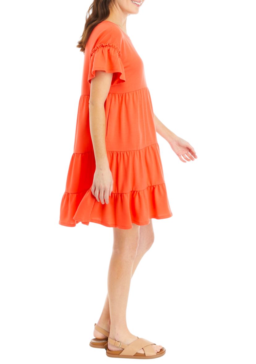 Womens Short Sleeve Ric Rac Dress