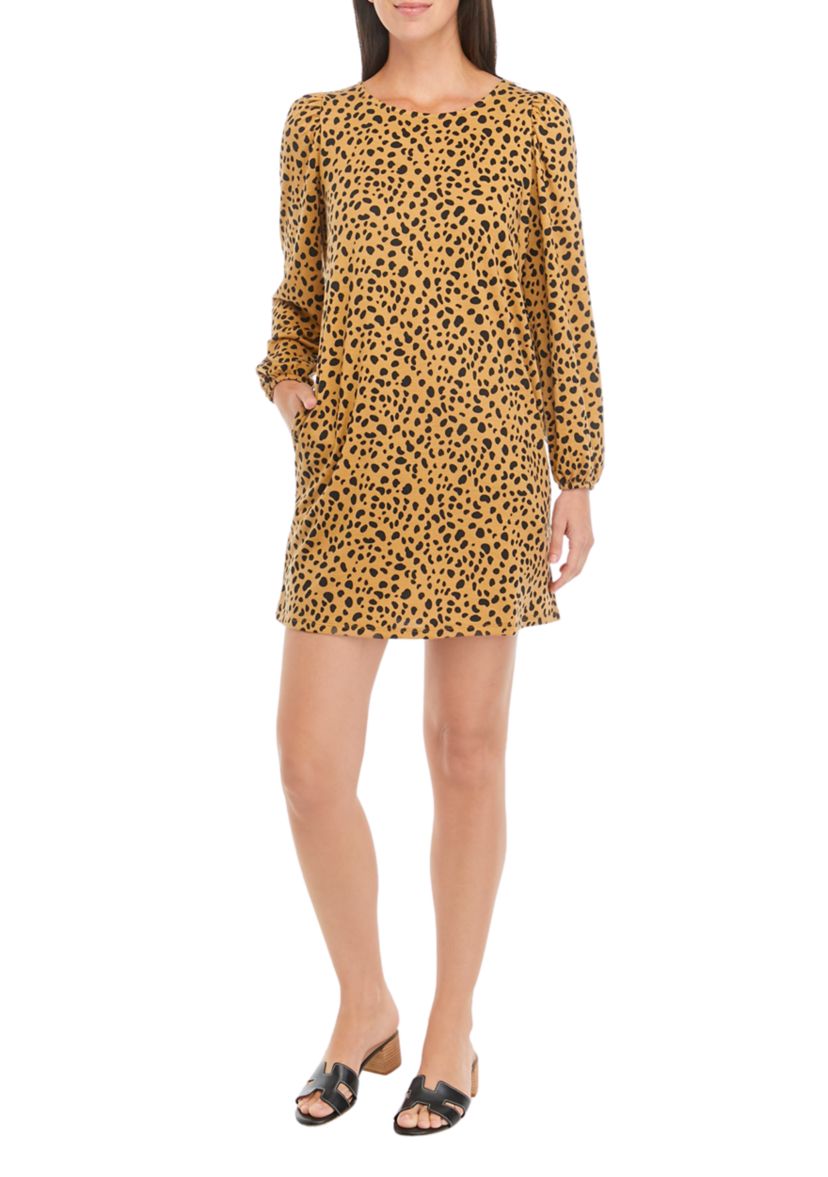 Womens Long Sleeve Baby Terry Dress