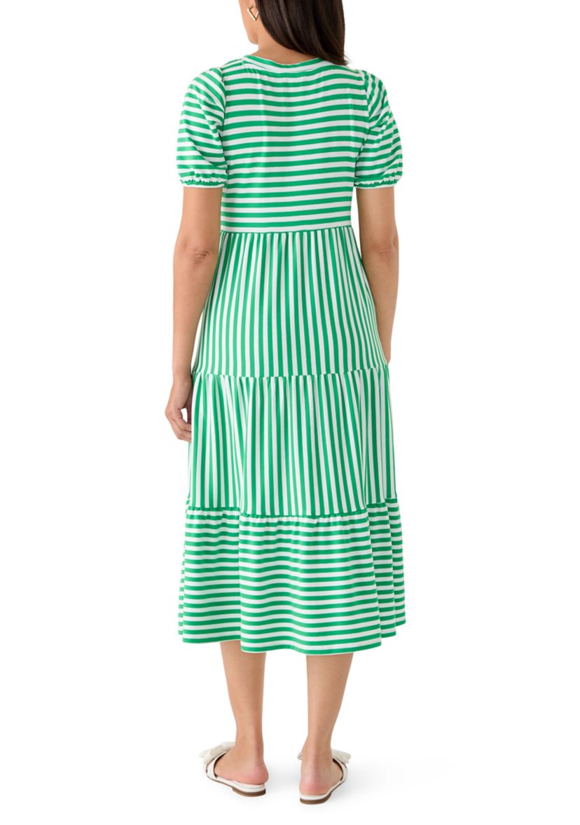 knee length dresses for ladies Cap Sleeve Midi Dress by Dolores Promesas