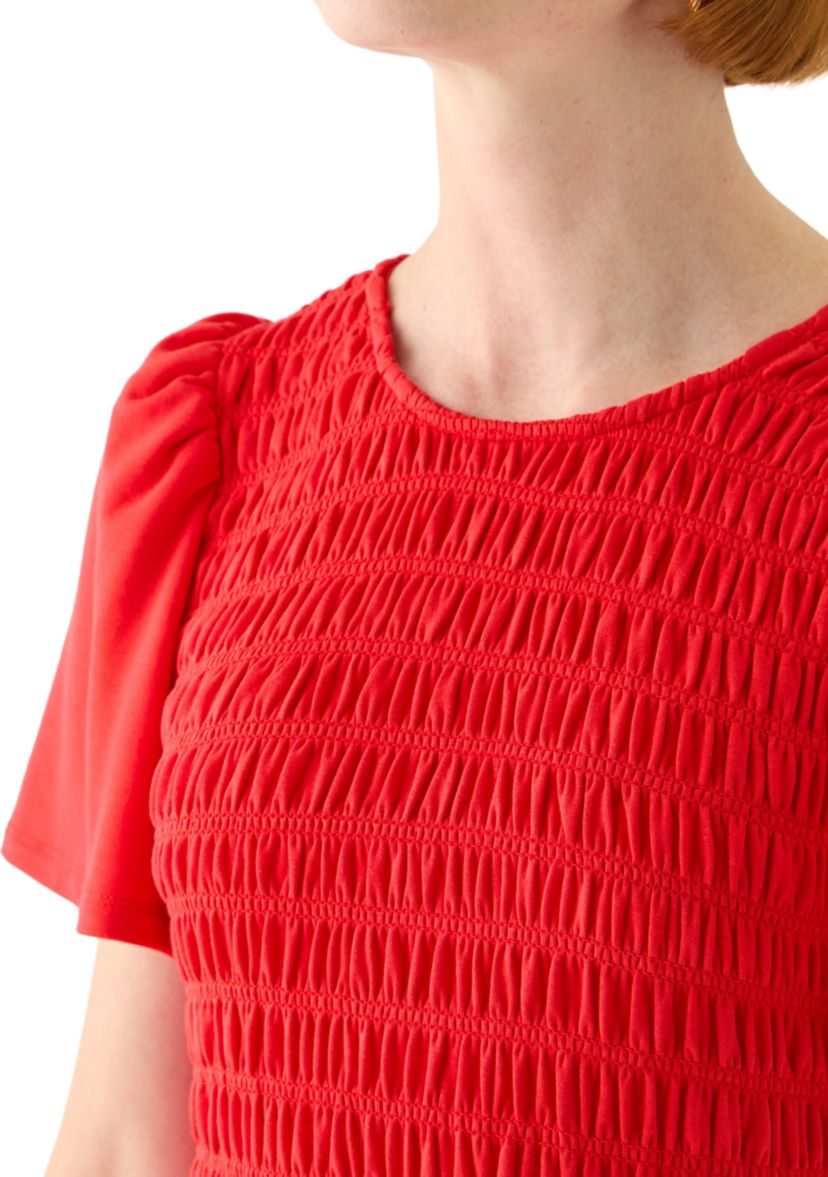 Womens Short Sleeve Smock Baby Terry Dress