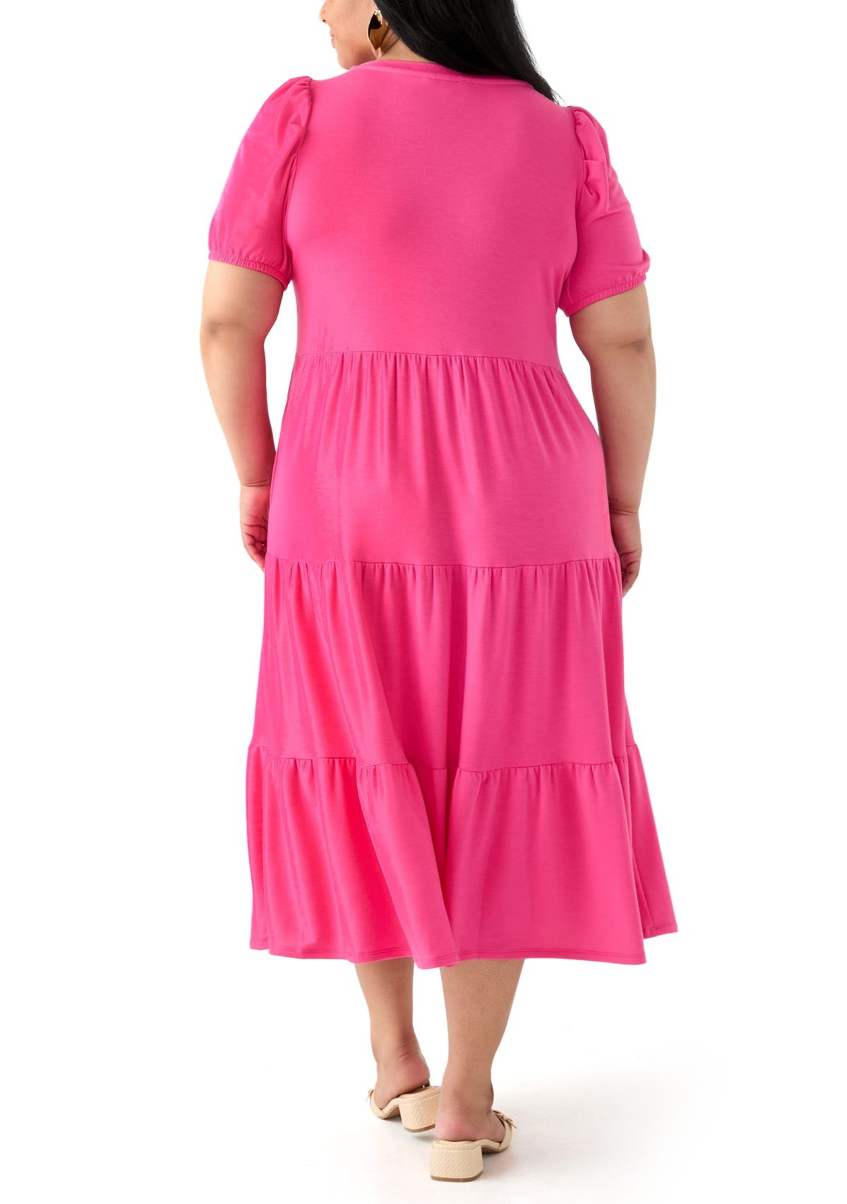 Plus Size Baby Terry Midi Dress
