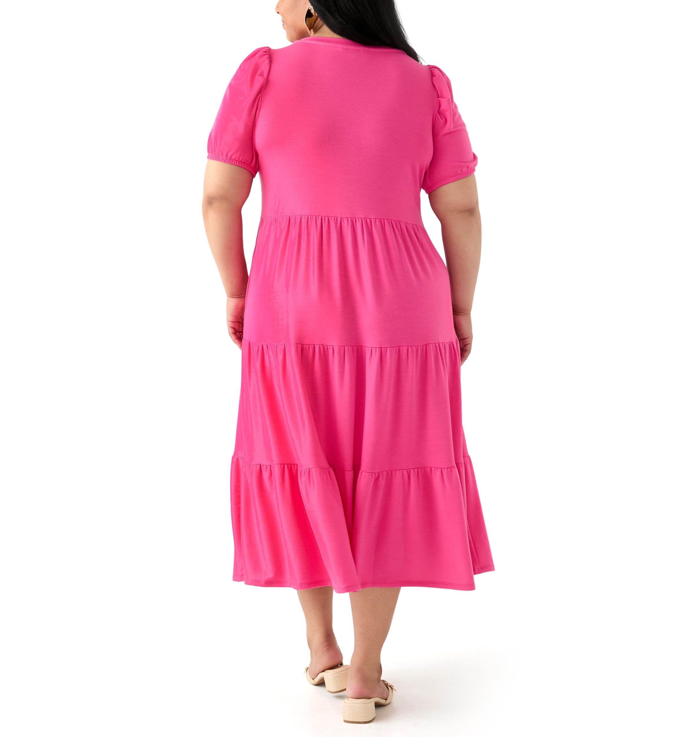 Plus Size Baby Terry Midi Dress