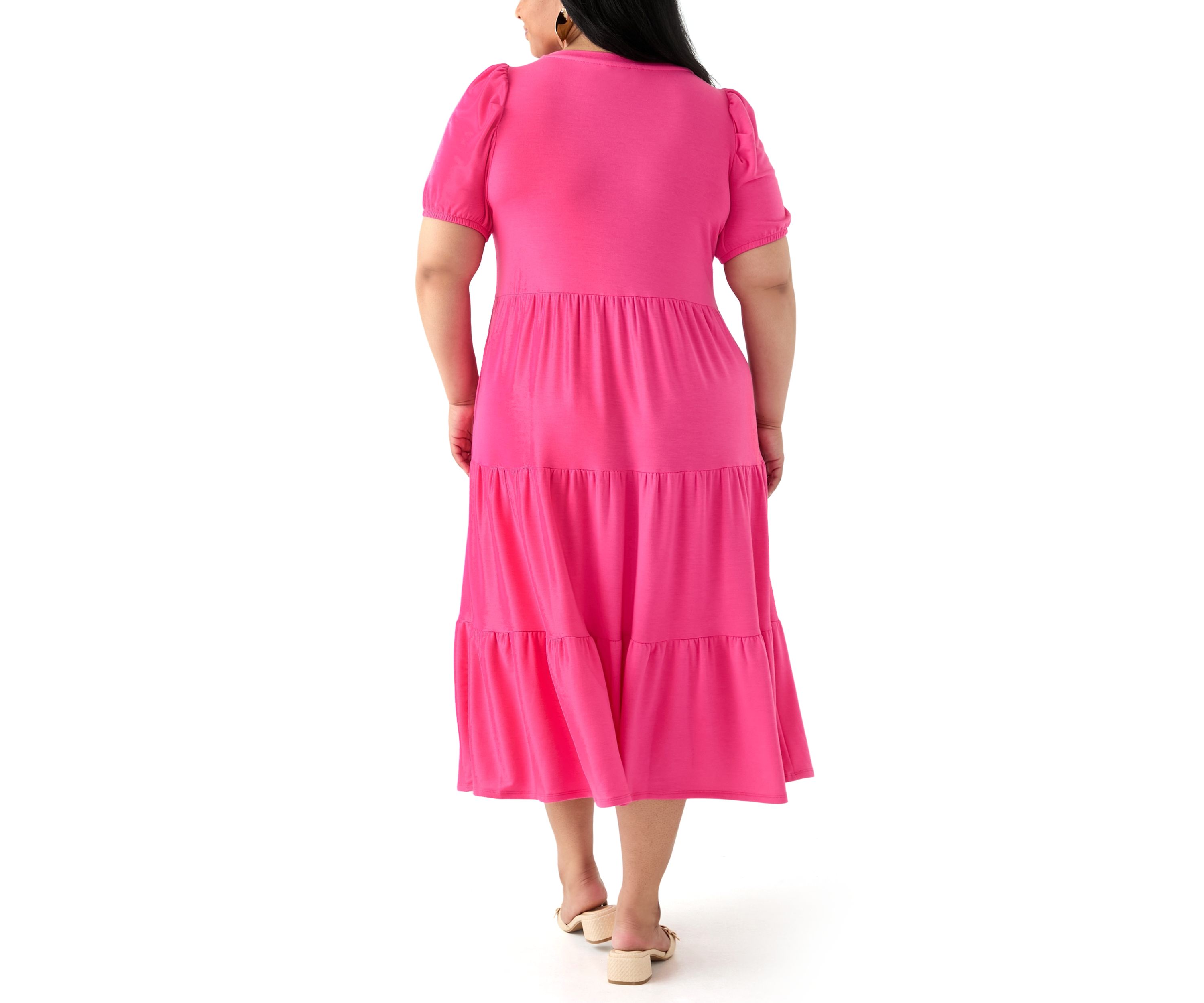 Plus Size Baby Terry Midi Dress