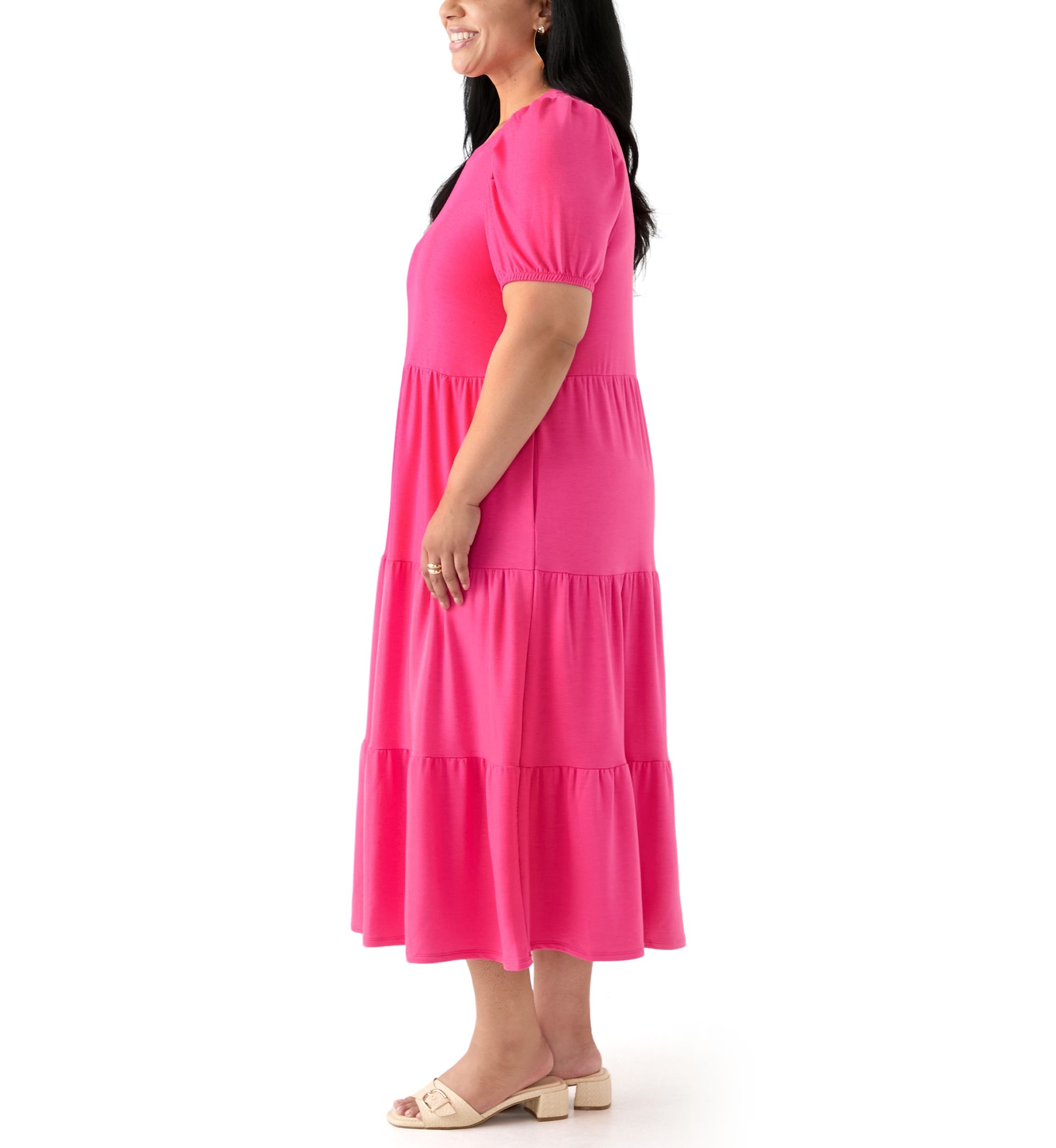 Plus Size Baby Terry Midi Dress